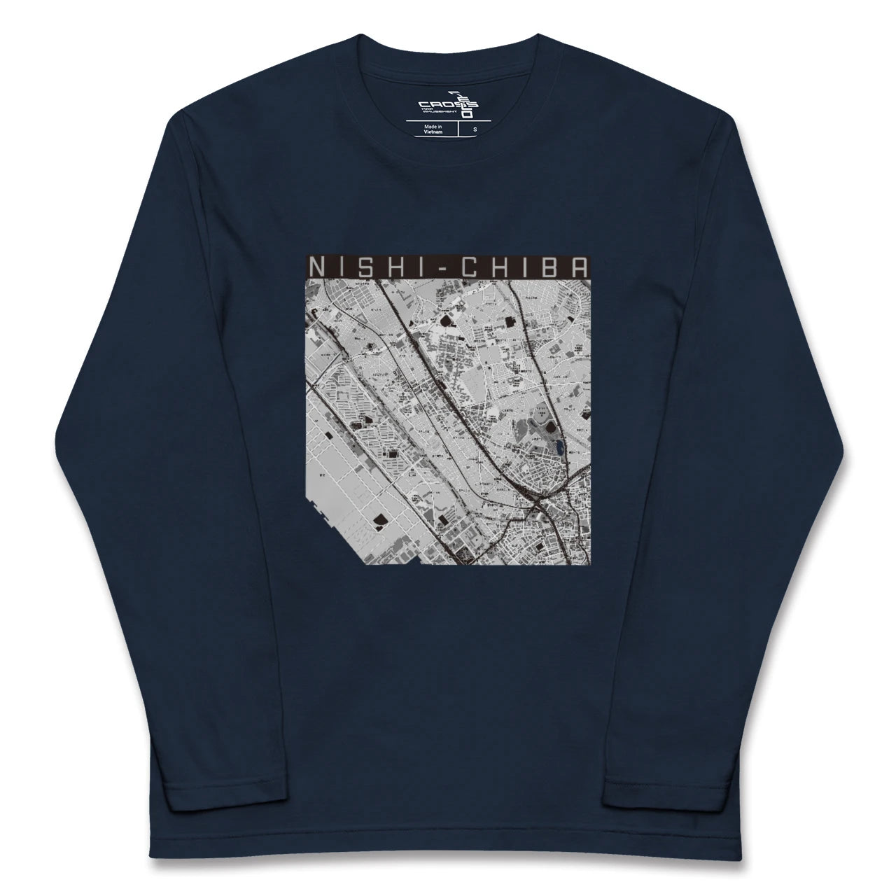 【西千葉(千葉県)】地図柄ロングスリーブTシャツ