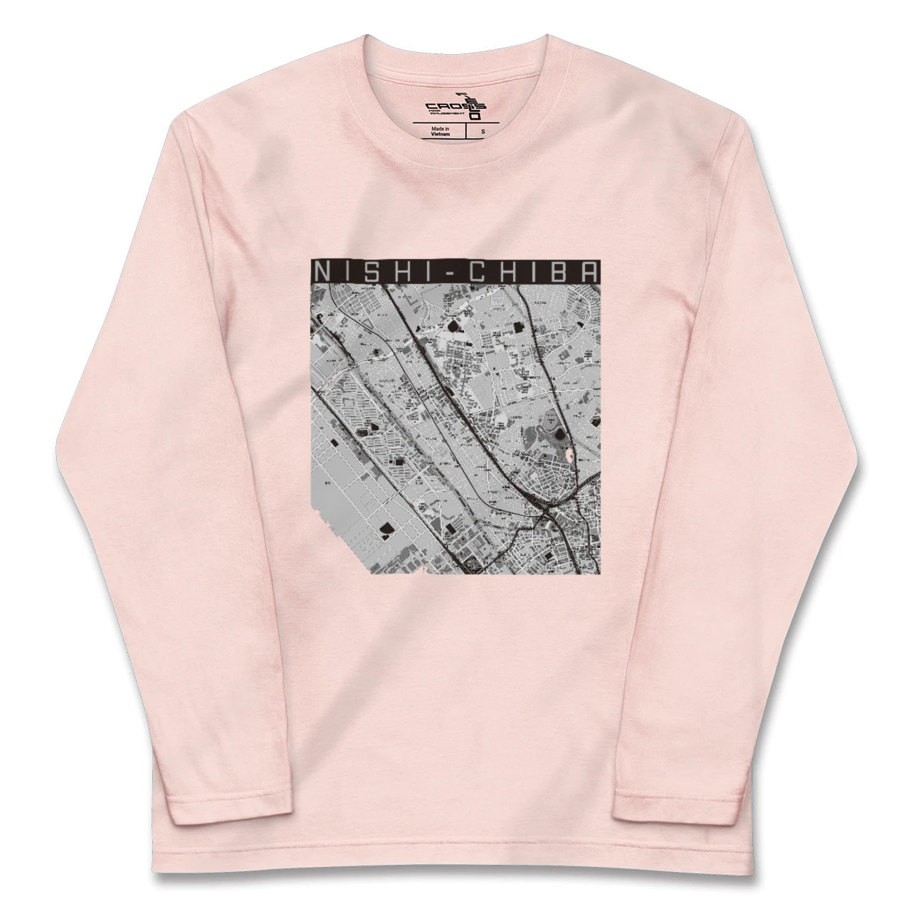 【西千葉(千葉県)】地図柄ロングスリーブTシャツ