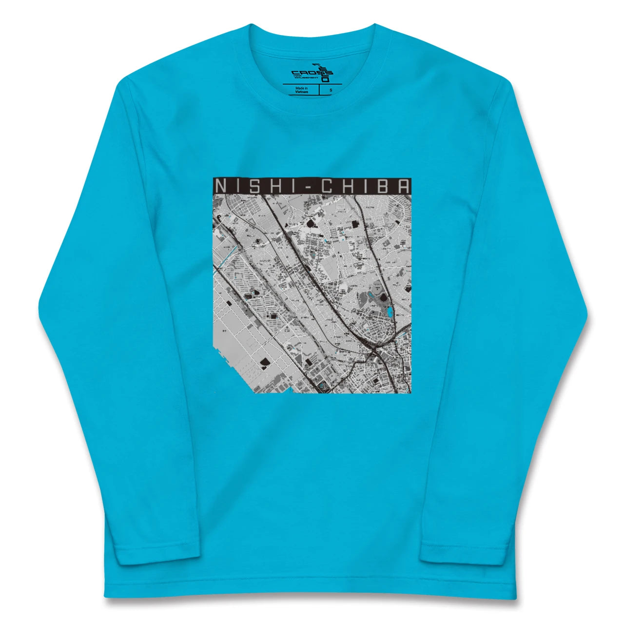 【西千葉(千葉県)】地図柄ロングスリーブTシャツ
