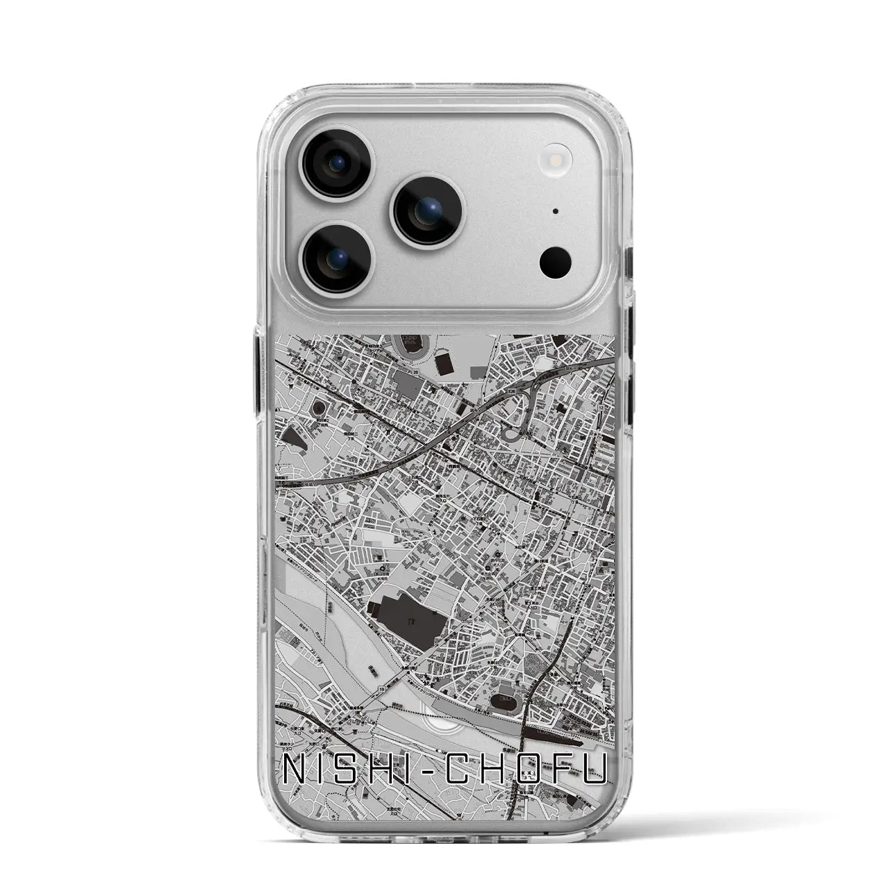 【西調布(東京都)】地図柄iPhoneケース(MagSafeタイプ)