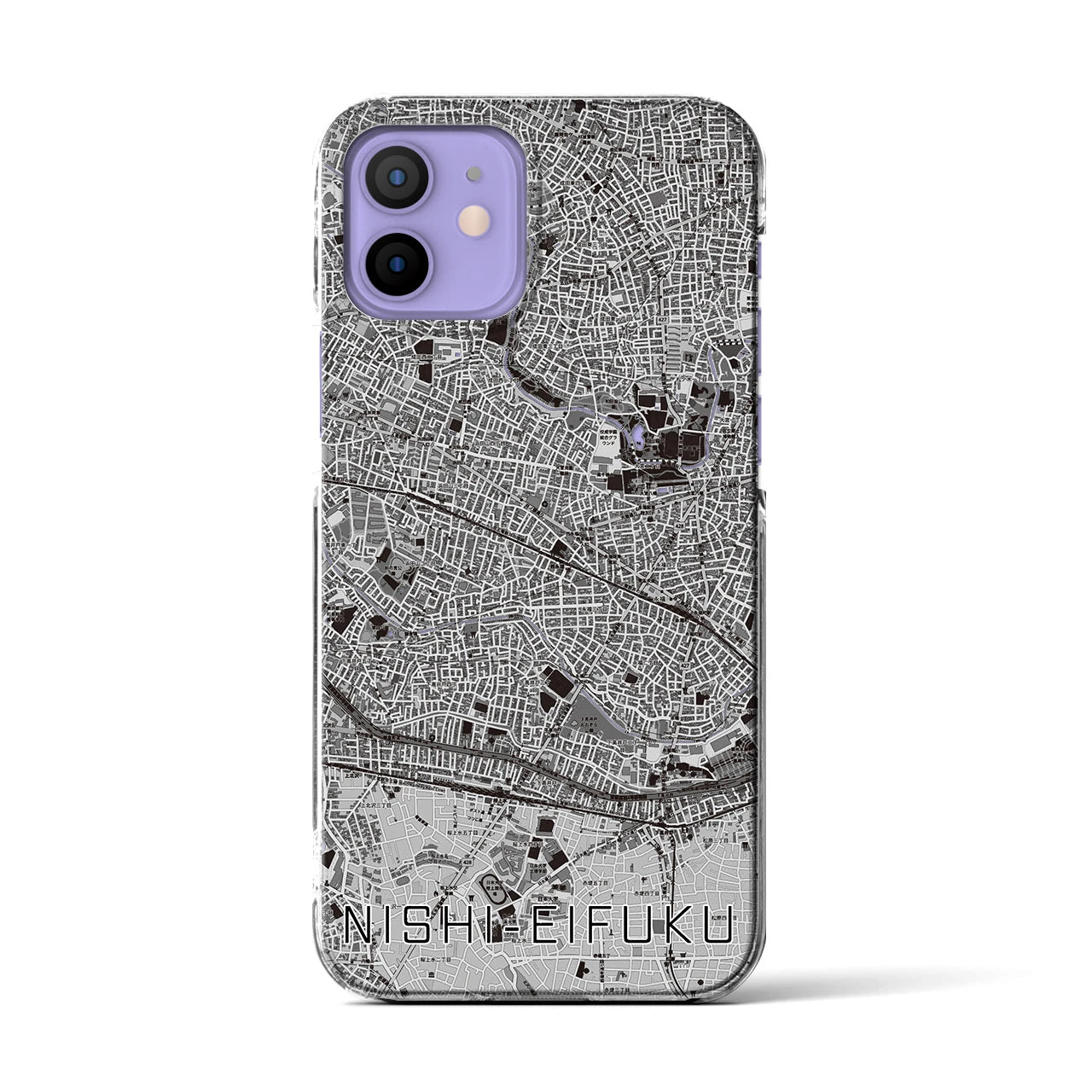 【西永福(東京都)】地図柄iPhoneケース(クリアタイプ)