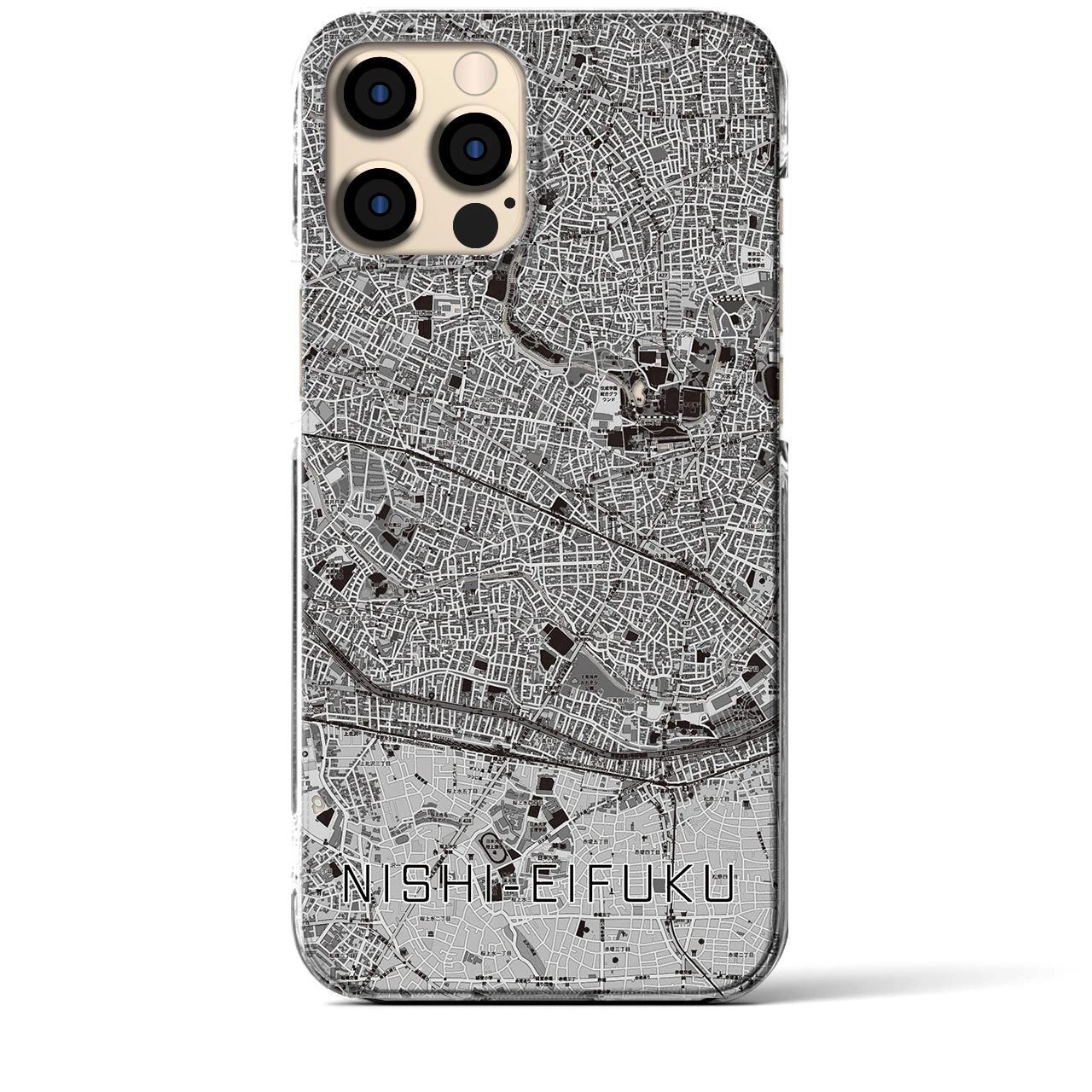 【西永福(東京都)】地図柄iPhoneケース(クリアタイプ)