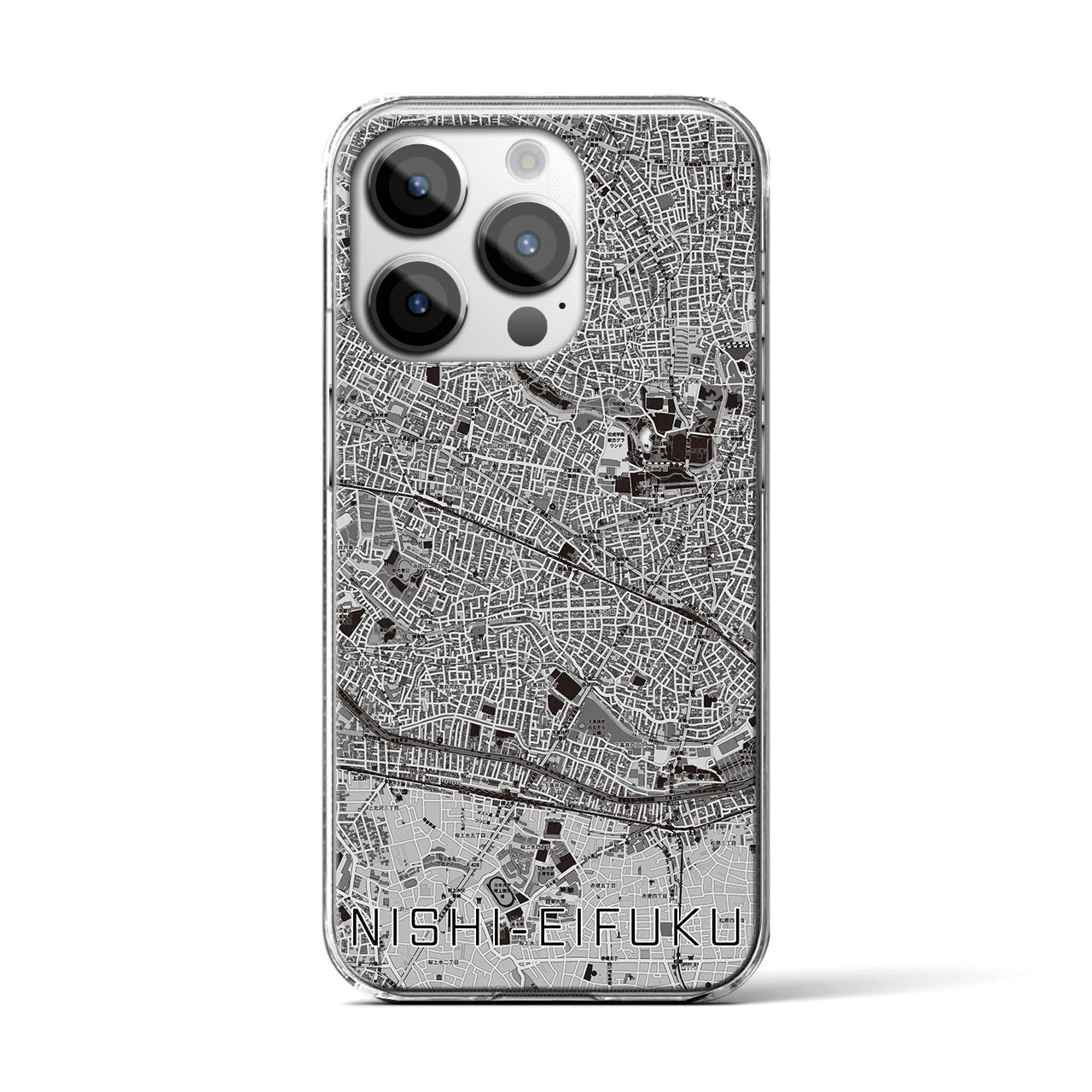 【西永福(東京都)】地図柄iPhoneケース(クリアタイプ)