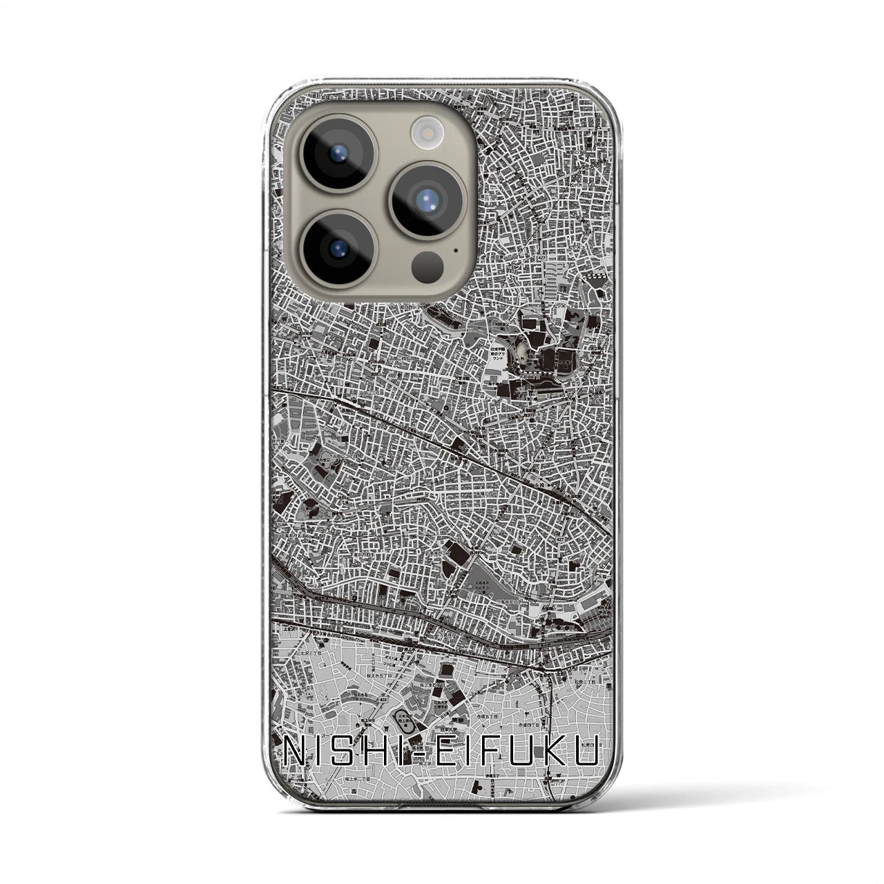 【西永福(東京都)】地図柄iPhoneケース(クリアタイプ)