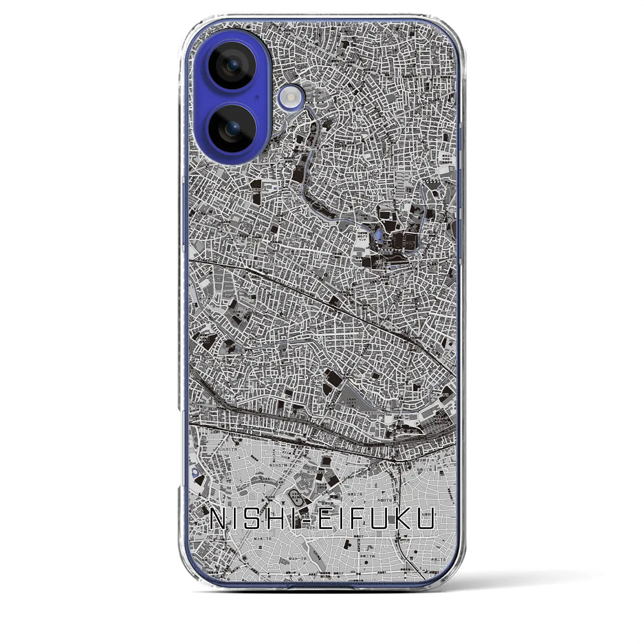 【西永福(東京都)】地図柄iPhoneケース(クリアタイプ)