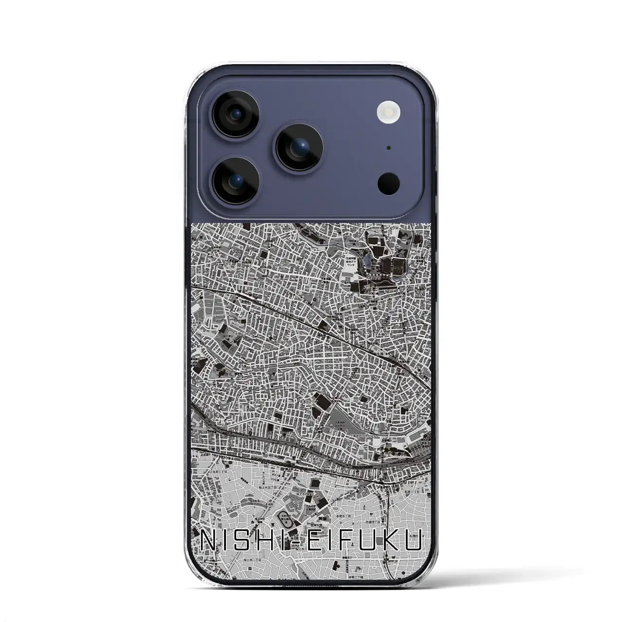 【西永福(東京都)】地図柄iPhoneケース(クリアタイプ)