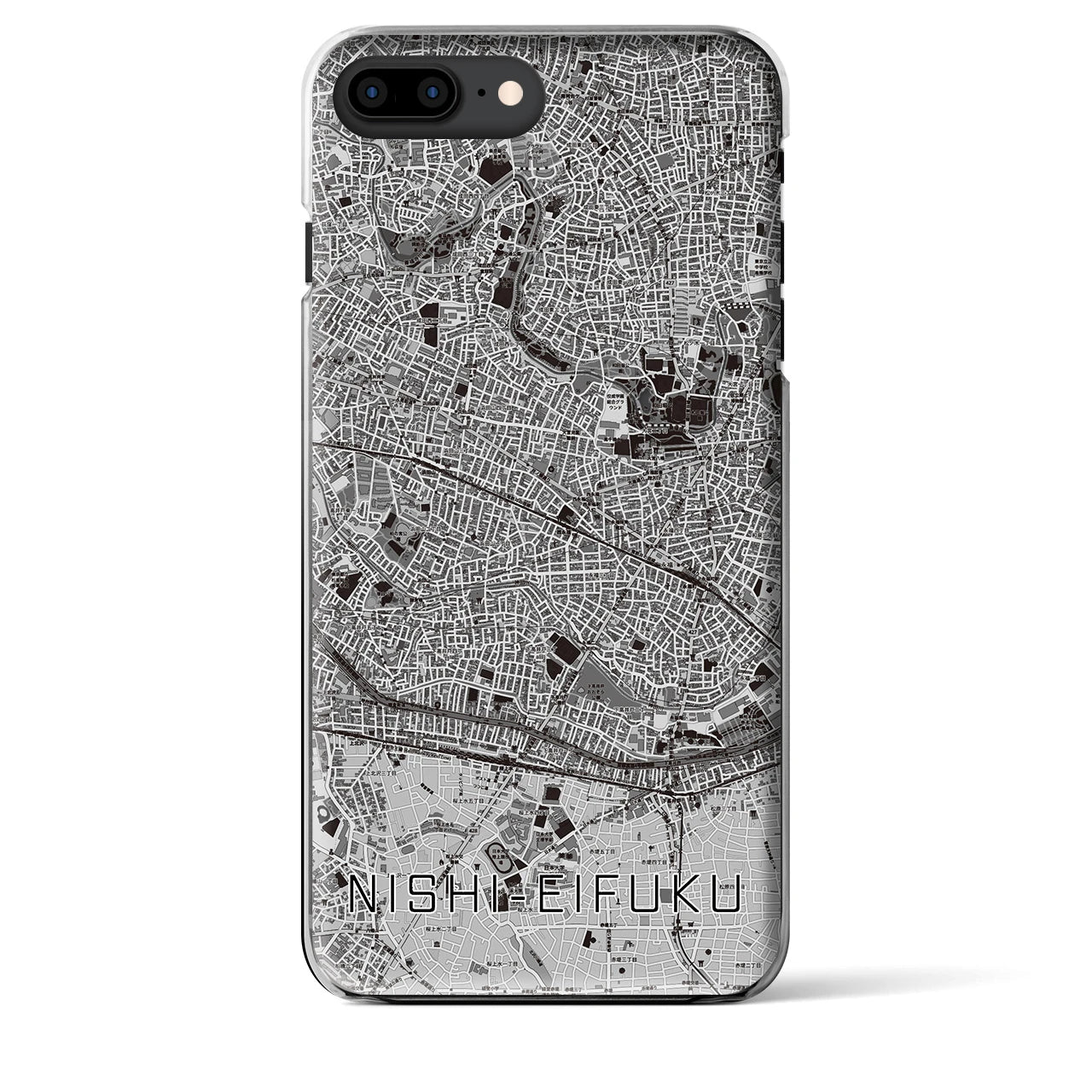 【西永福(東京都)】地図柄iPhoneケース(クリアタイプ)