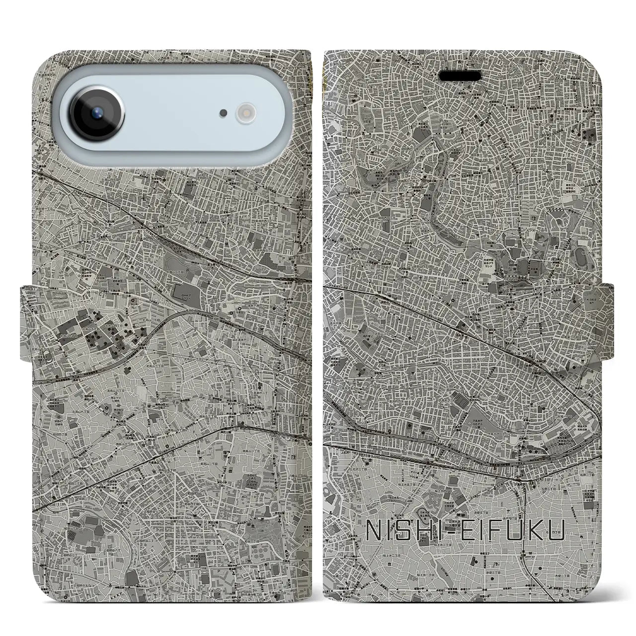 【西永福(東京都)】地図柄iPhoneケース(手帳タイプ)