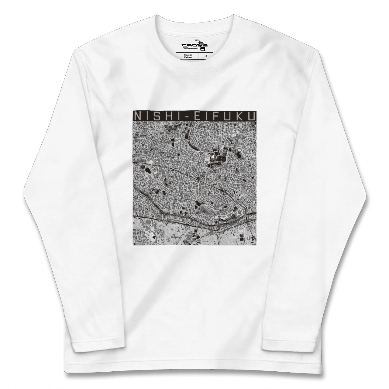 【西永福(東京都)】地図柄ロングスリーブTシャツ