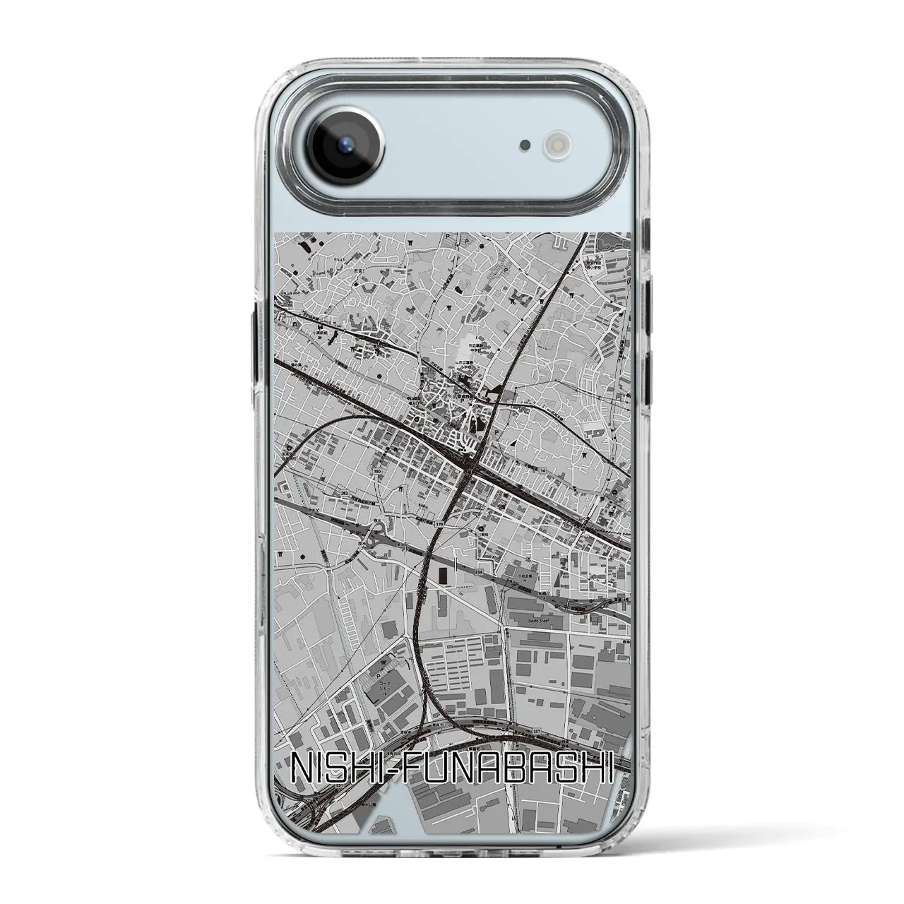 【西船橋(千葉県)】地図柄iPhoneケース(MagSafeタイプ)