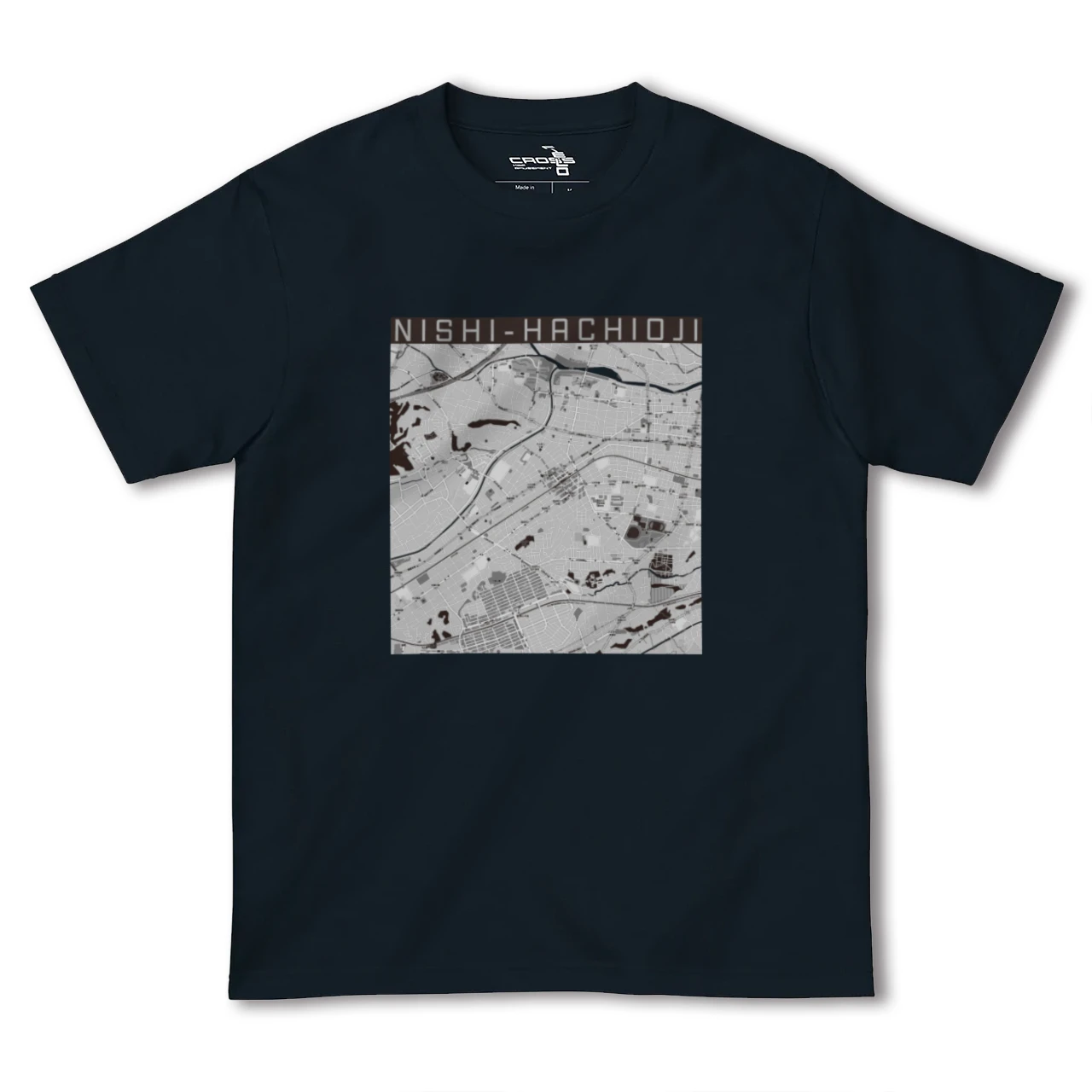 【西八王子(東京都)】地図柄ヘビーウェイトTシャツ