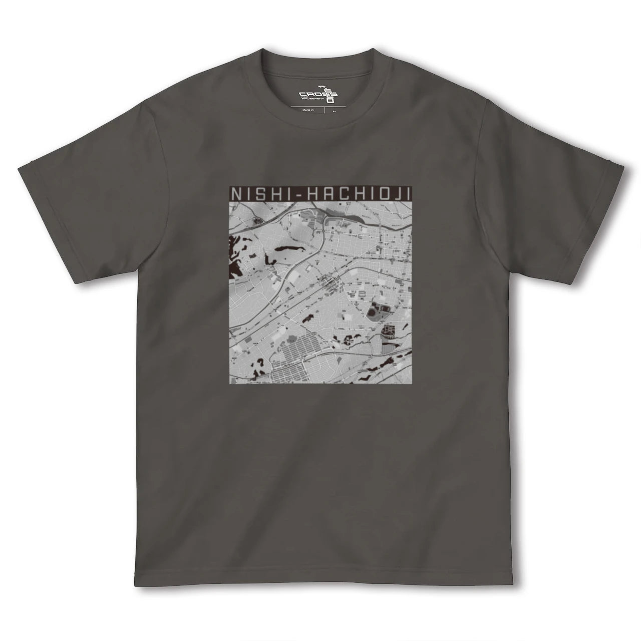 【西八王子(東京都)】地図柄ヘビーウェイトTシャツ