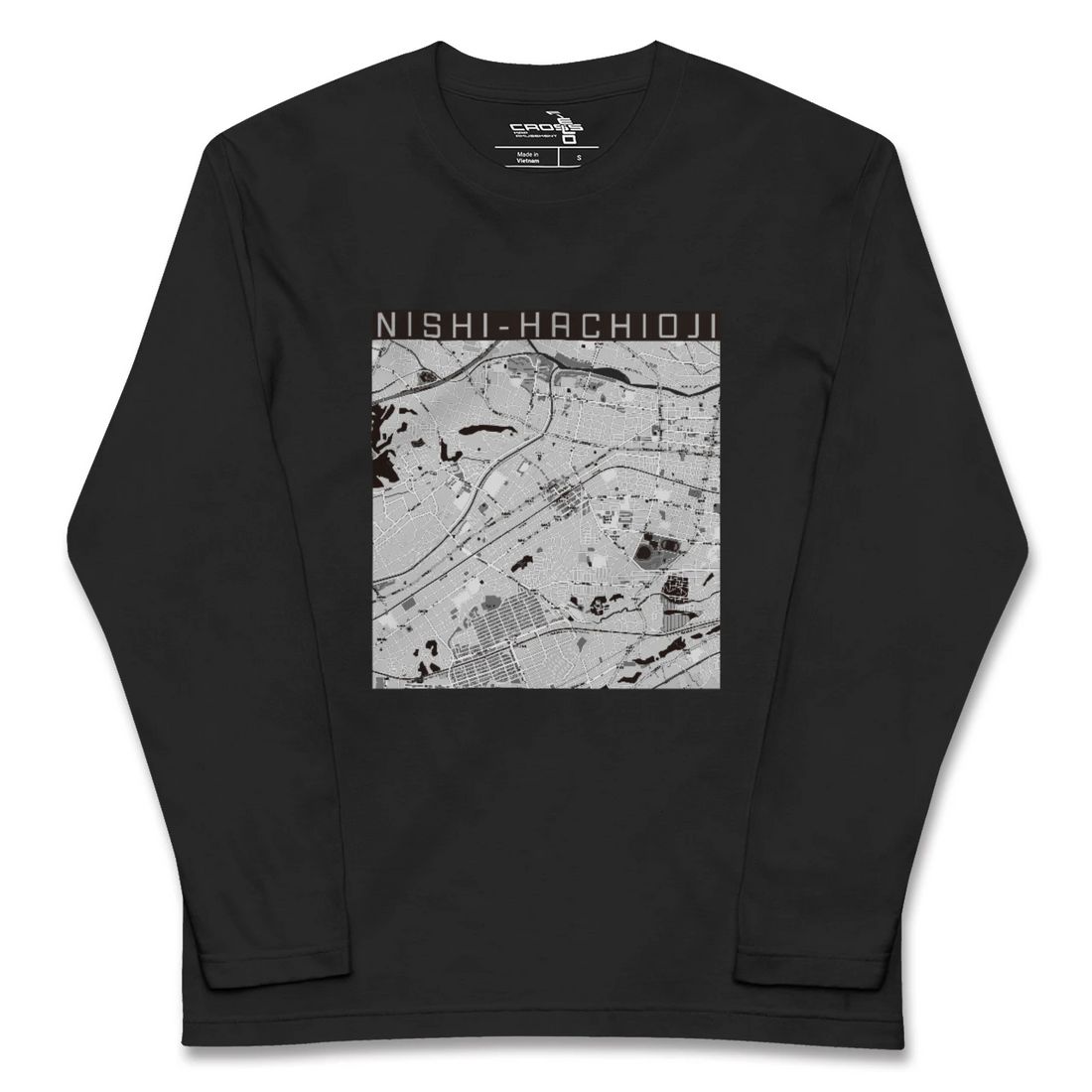 【西八王子(東京都)】地図柄ロングスリーブTシャツ