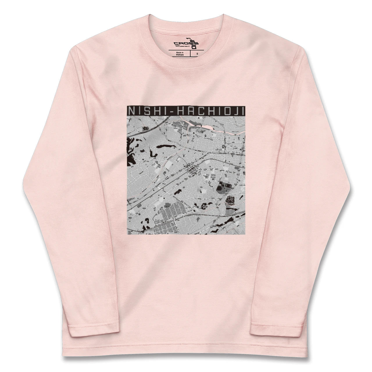 【西八王子(東京都)】地図柄ロングスリーブTシャツ