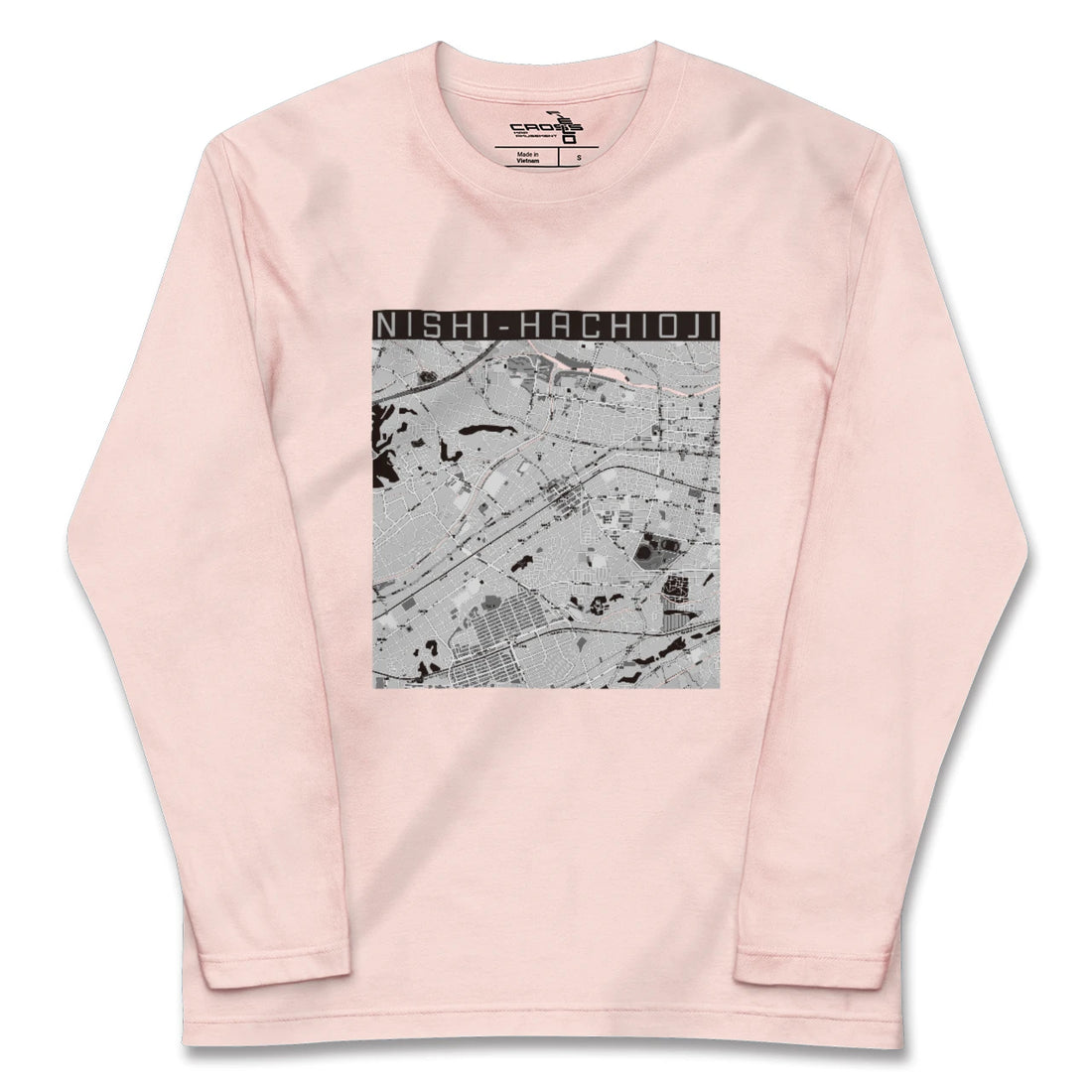 【西八王子(東京都)】地図柄ロングスリーブTシャツ