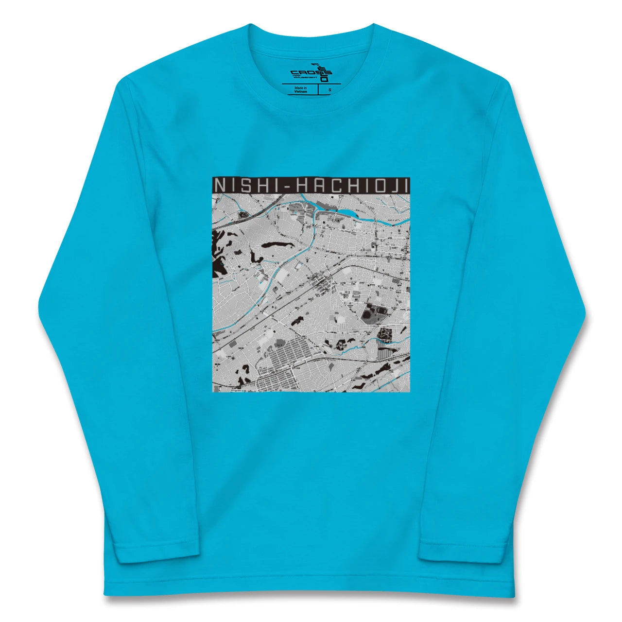 【西八王子(東京都)】地図柄ロングスリーブTシャツ