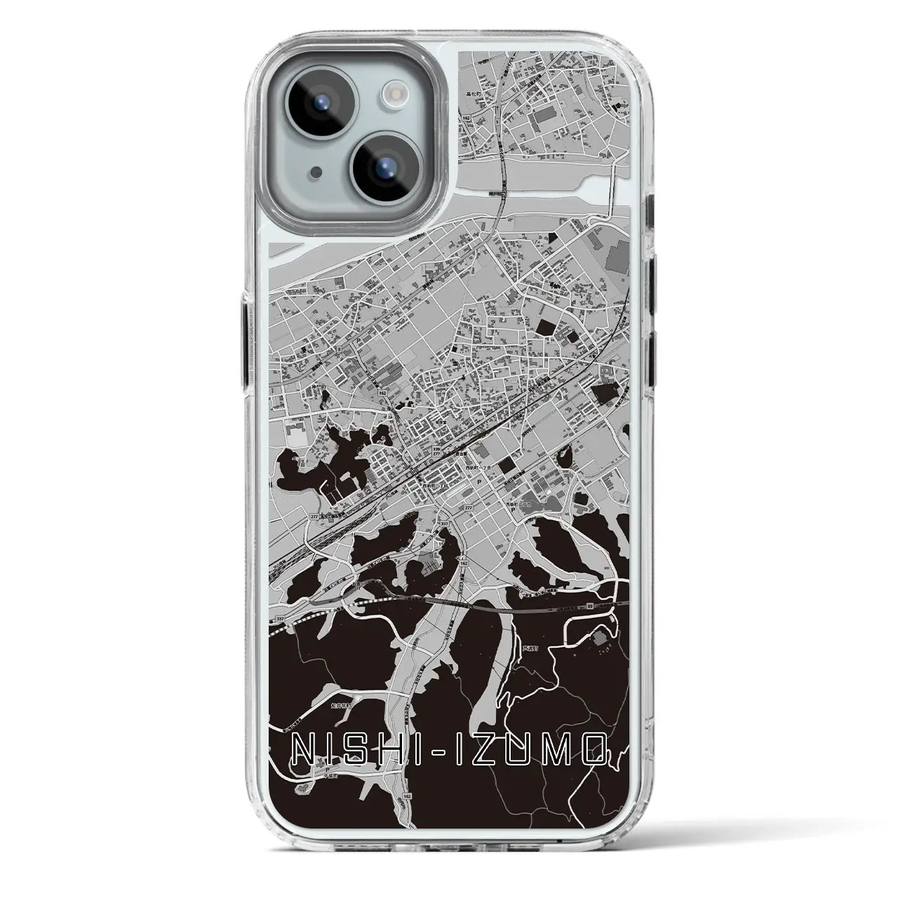 【西出雲(島根県)】地図柄iPhoneケース(MagSafeタイプ)