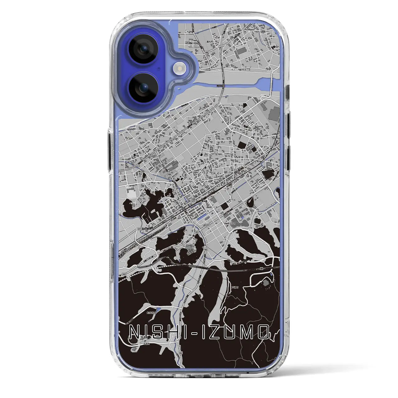 【西出雲(島根県)】地図柄iPhoneケース(MagSafeタイプ)