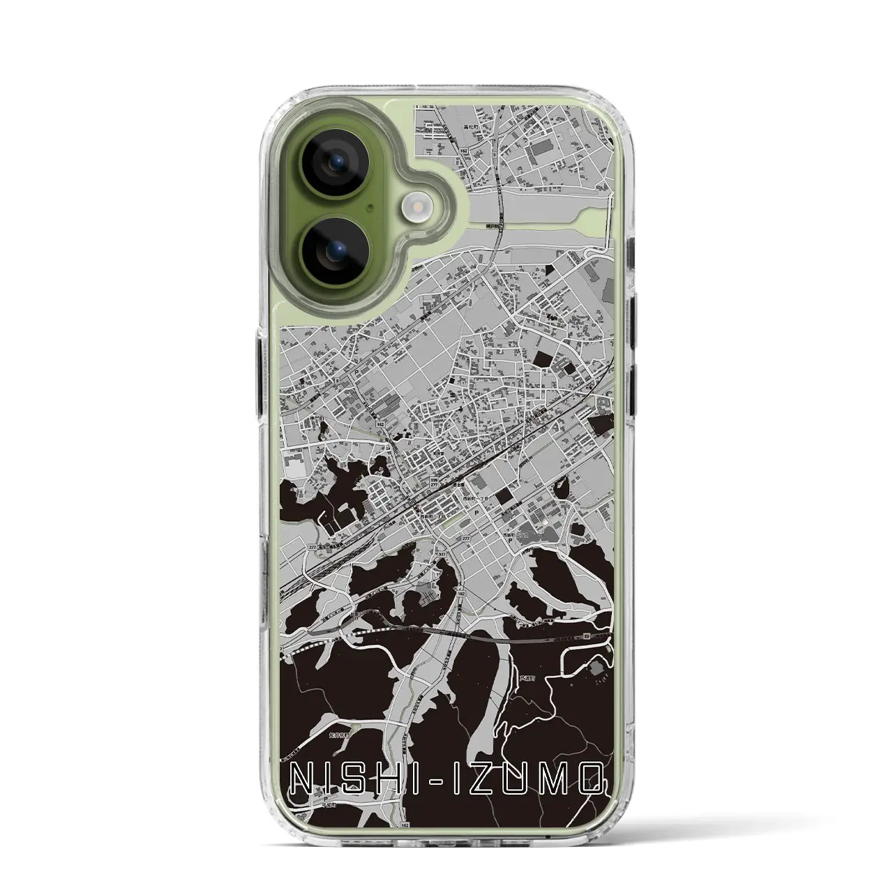 【西出雲(島根県)】地図柄iPhoneケース(MagSafeタイプ)