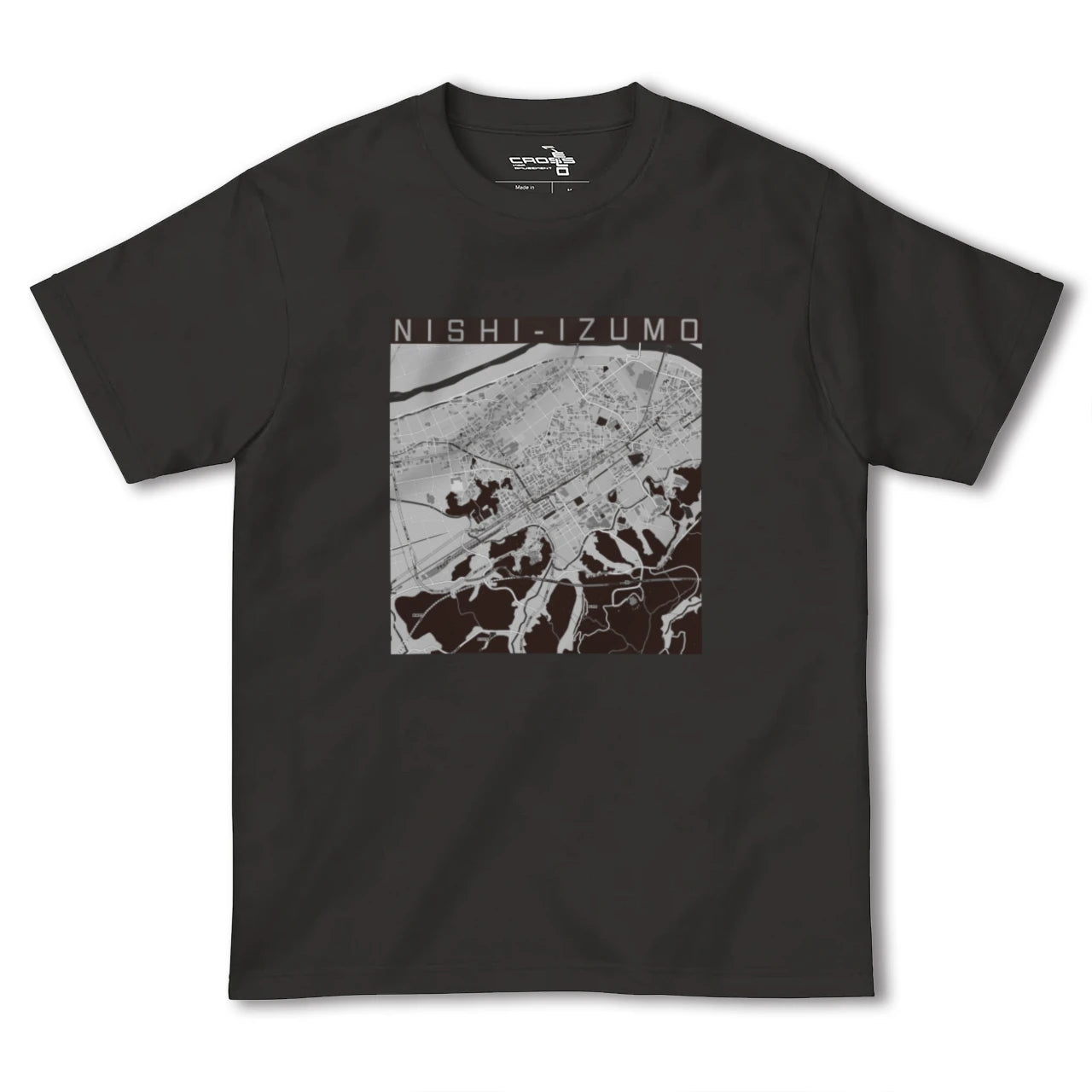 【西出雲(島根県)】地図柄ヘビーウェイトTシャツ