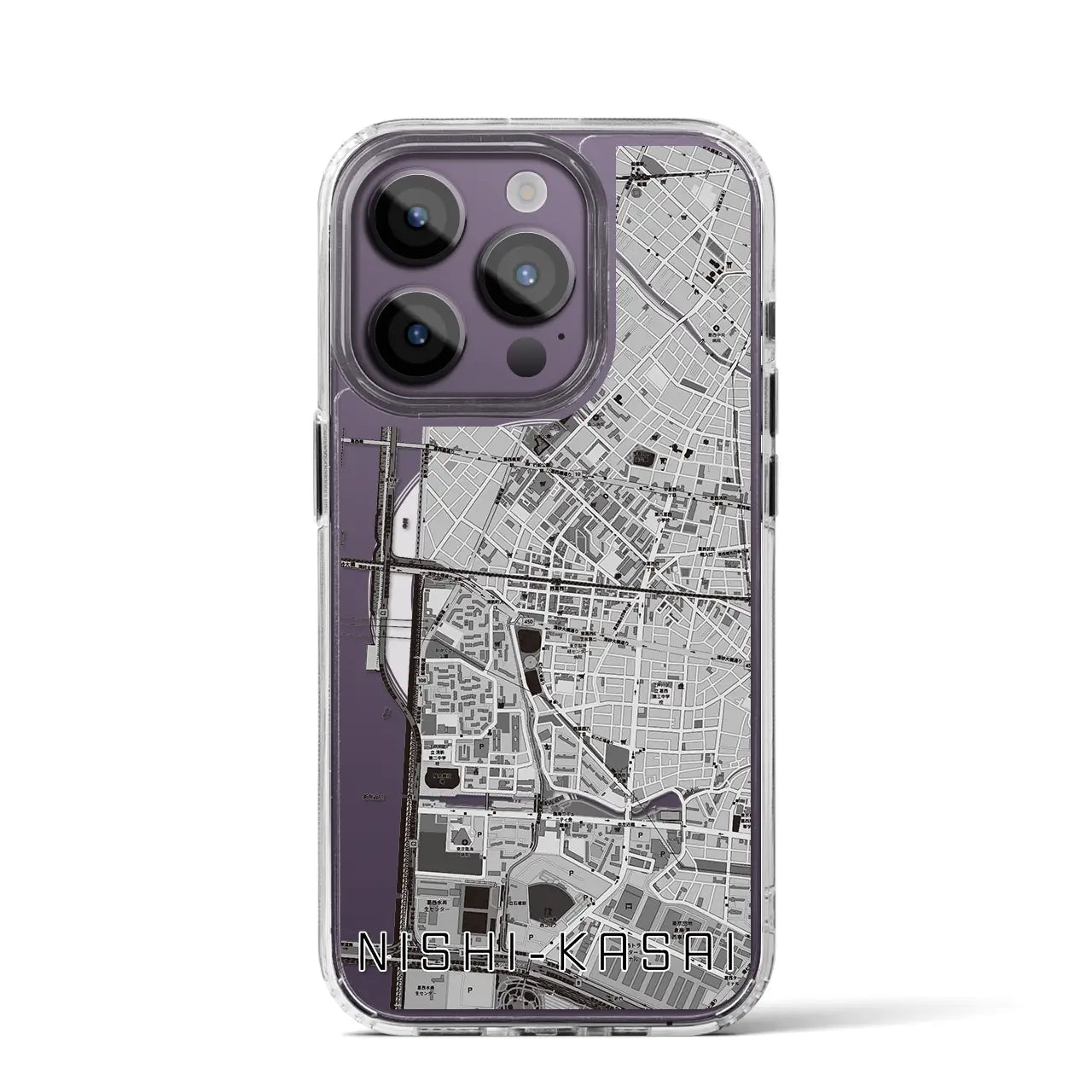 【西葛西(東京都)】地図柄iPhoneケース(MagSafeタイプ)