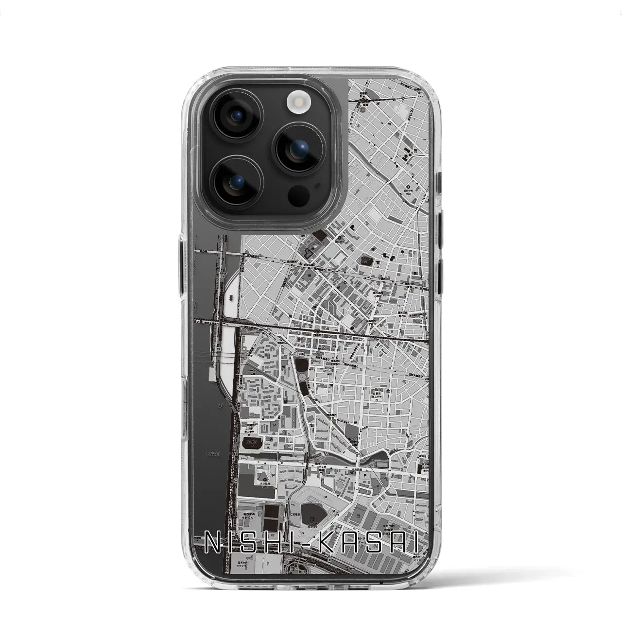 【西葛西(東京都)】地図柄iPhoneケース(MagSafeタイプ)