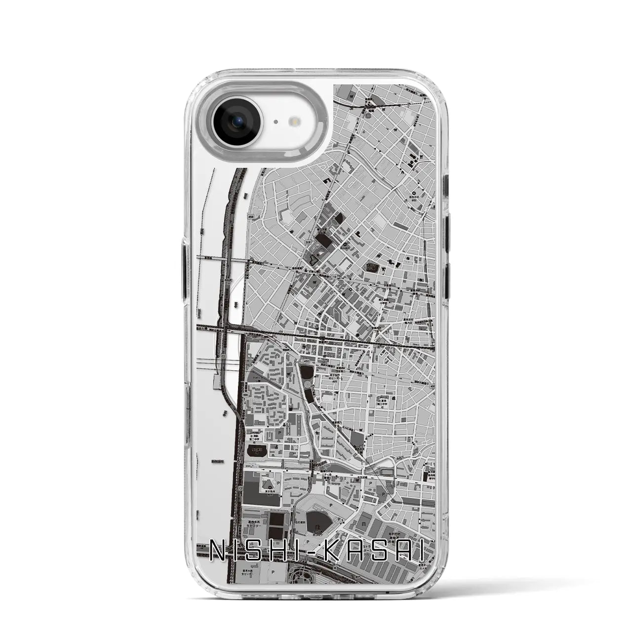 【西葛西(東京都)】地図柄iPhoneケース(MagSafeタイプ)