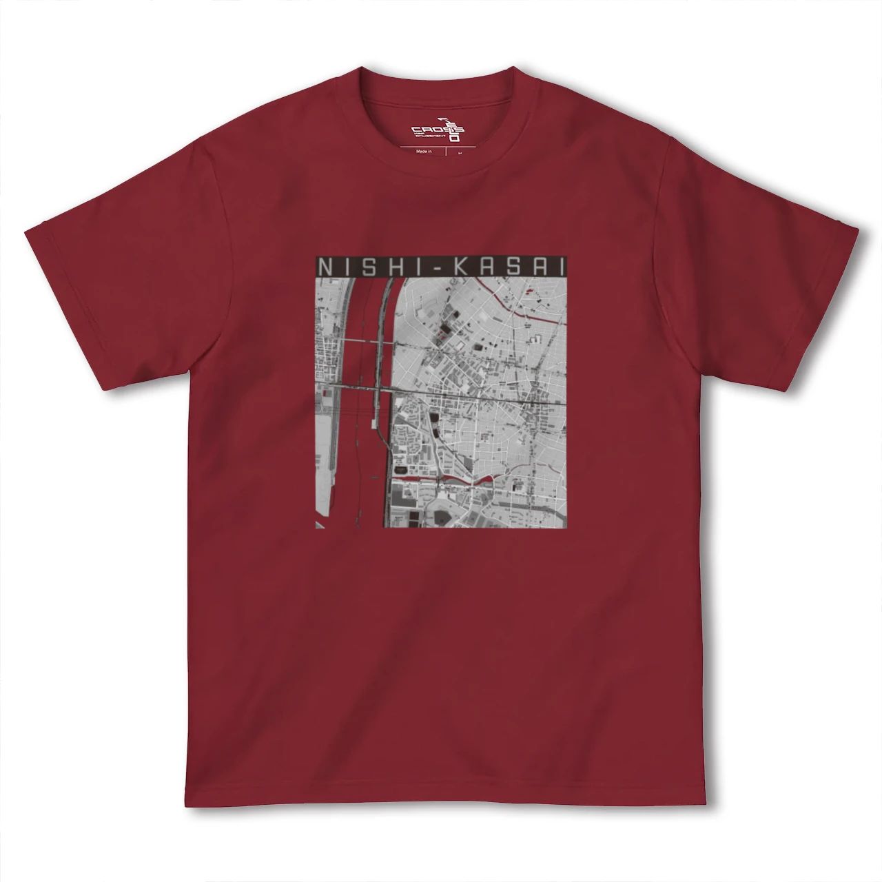 【西葛西(東京都)】地図柄ヘビーウェイトTシャツ