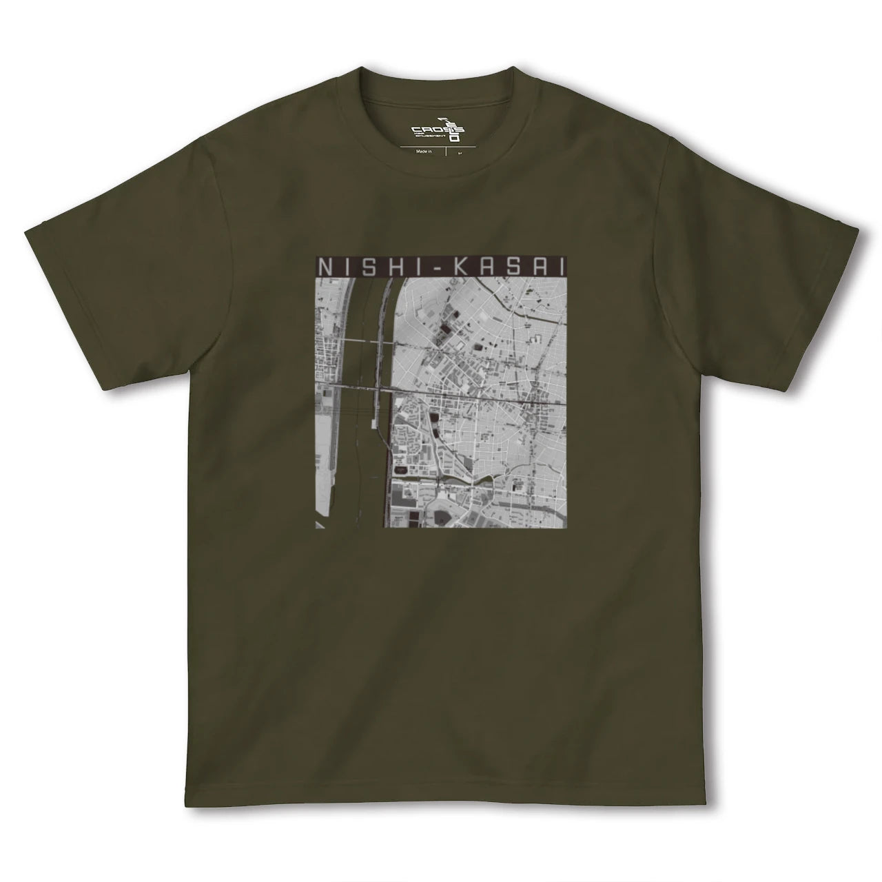【西葛西(東京都)】地図柄ヘビーウェイトTシャツ