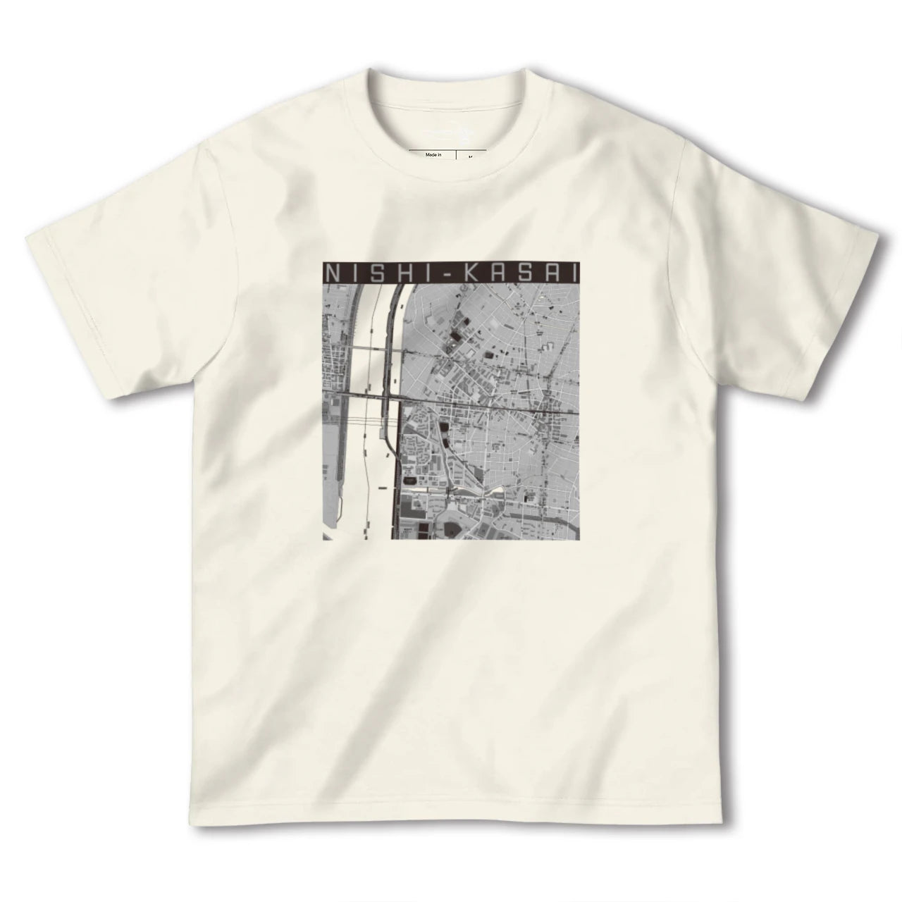 【西葛西(東京都)】地図柄ヘビーウェイトTシャツ