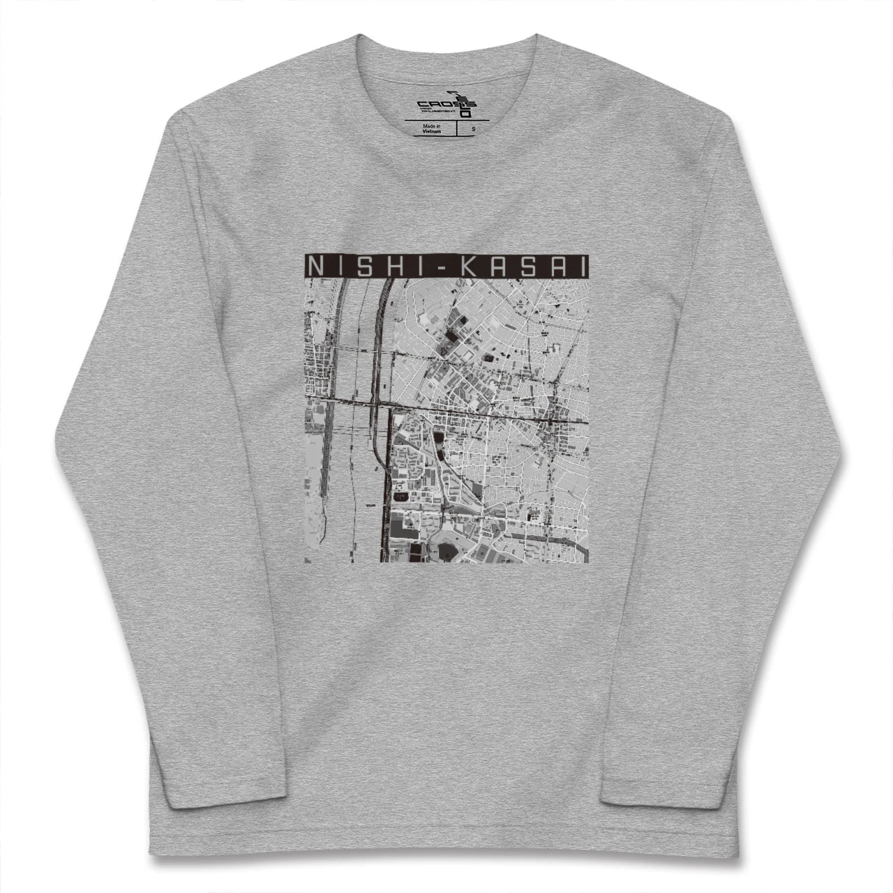 【西葛西(東京都)】地図柄ロングスリーブTシャツ