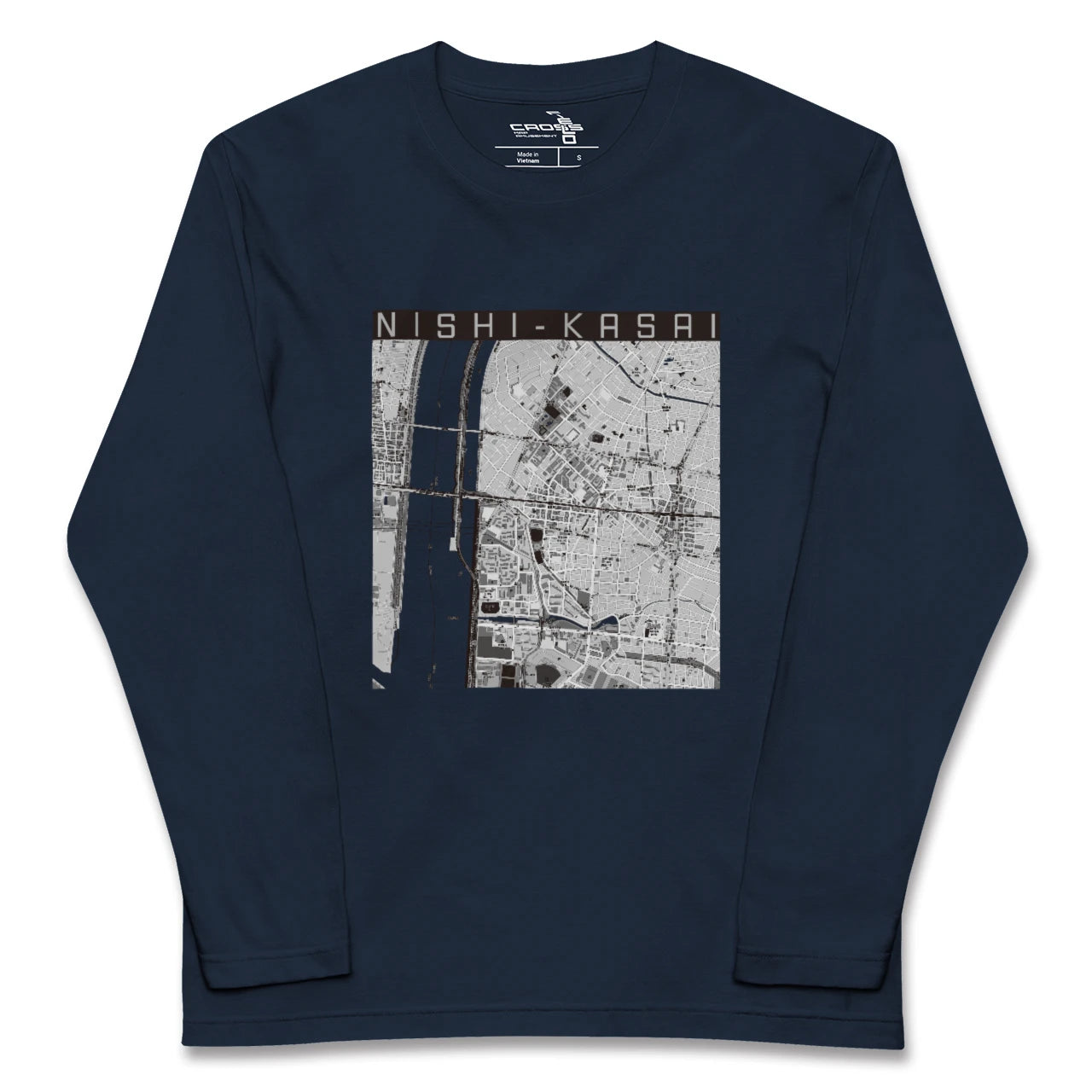 【西葛西(東京都)】地図柄ロングスリーブTシャツ