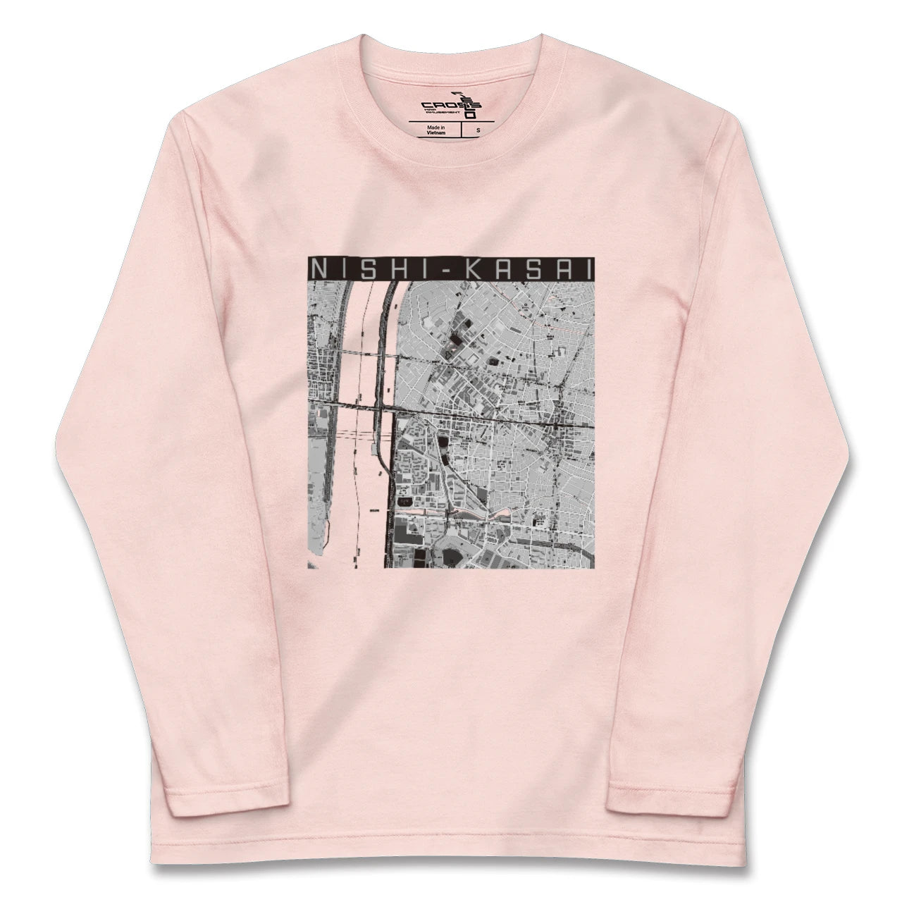 【西葛西(東京都)】地図柄ロングスリーブTシャツ