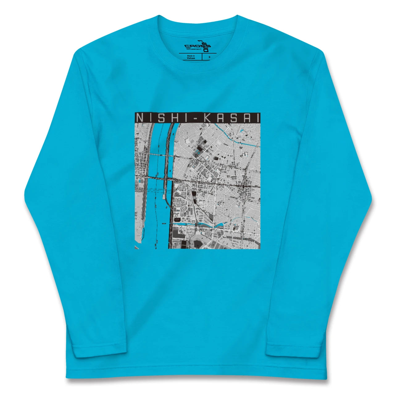 【西葛西(東京都)】地図柄ロングスリーブTシャツ