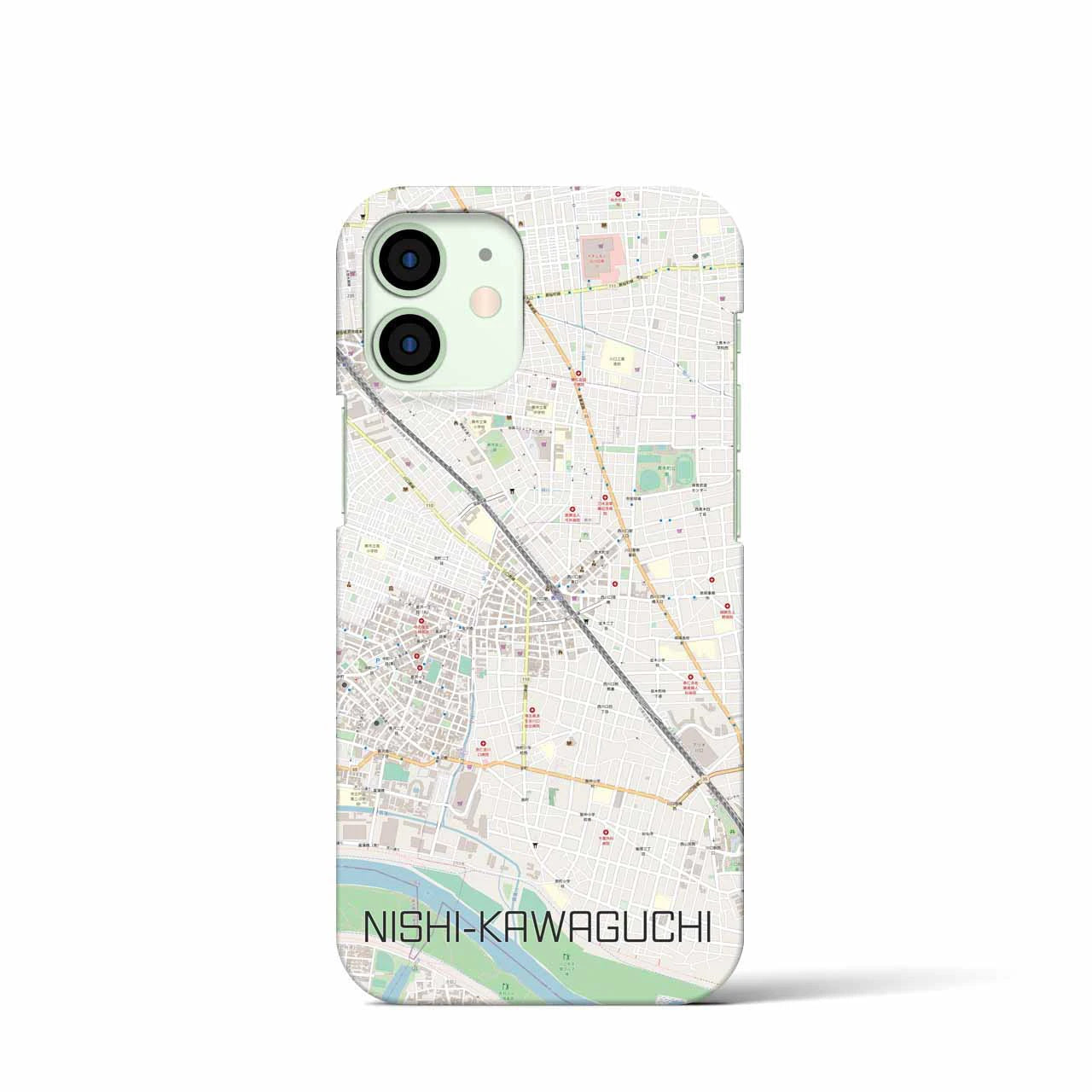 【西川口(埼玉県)】地図柄iPhoneケース(バックカバータイプ)