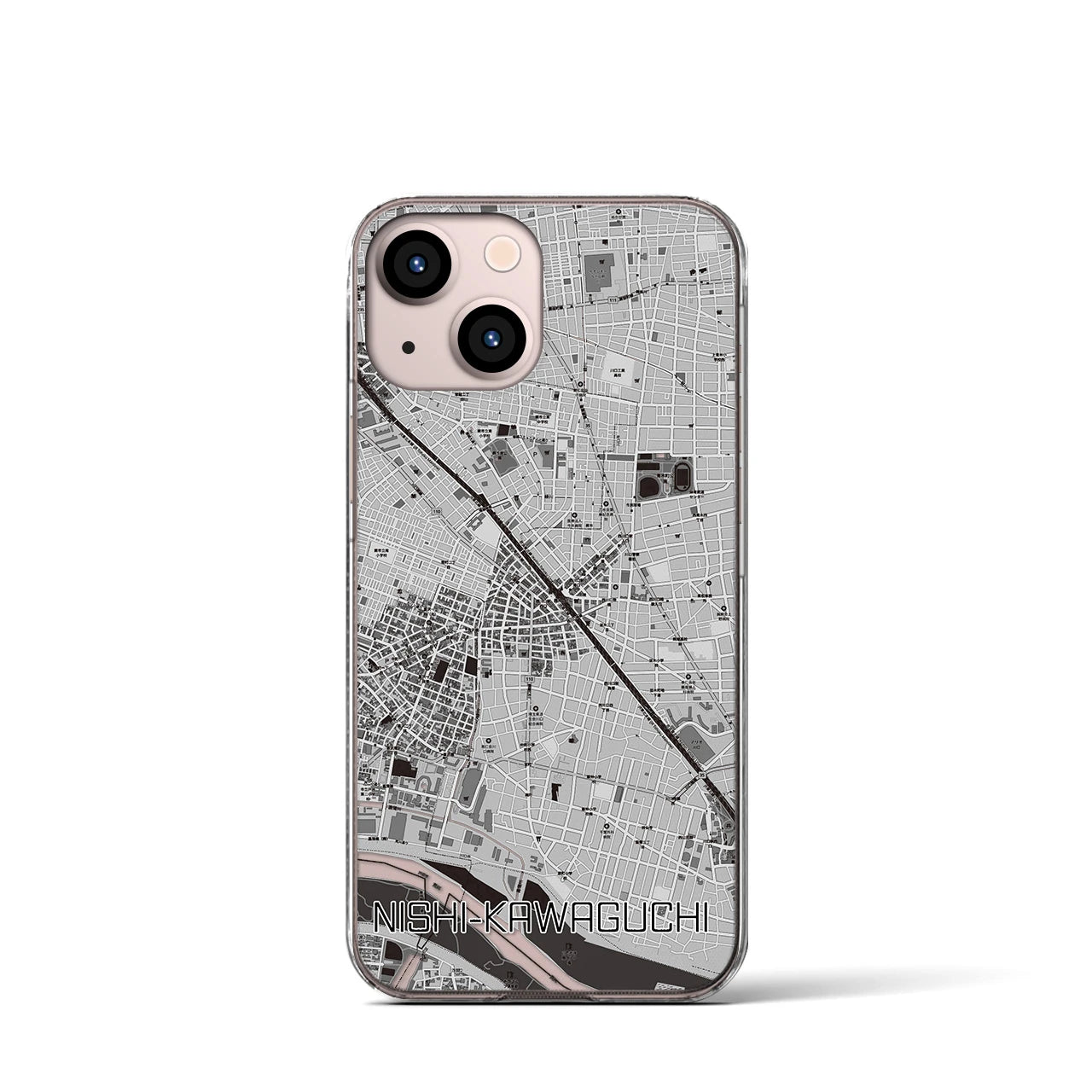 【西川口(埼玉県)】地図柄iPhoneケース(クリアタイプ)