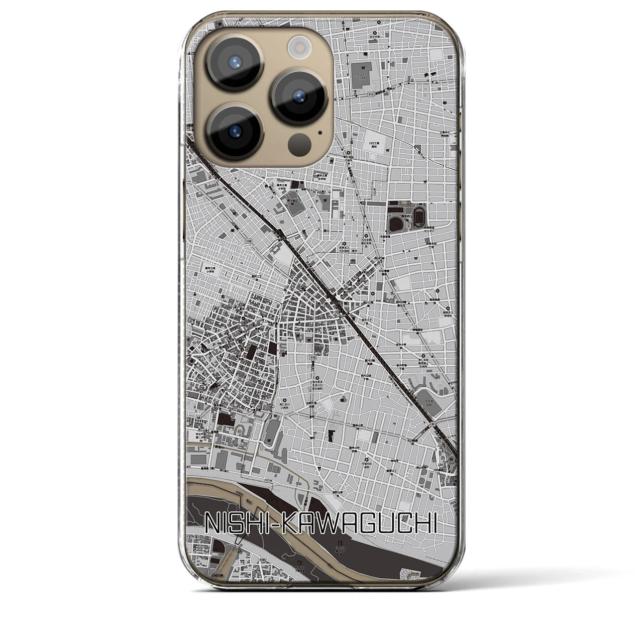 【西川口(埼玉県)】地図柄iPhoneケース(クリアタイプ)