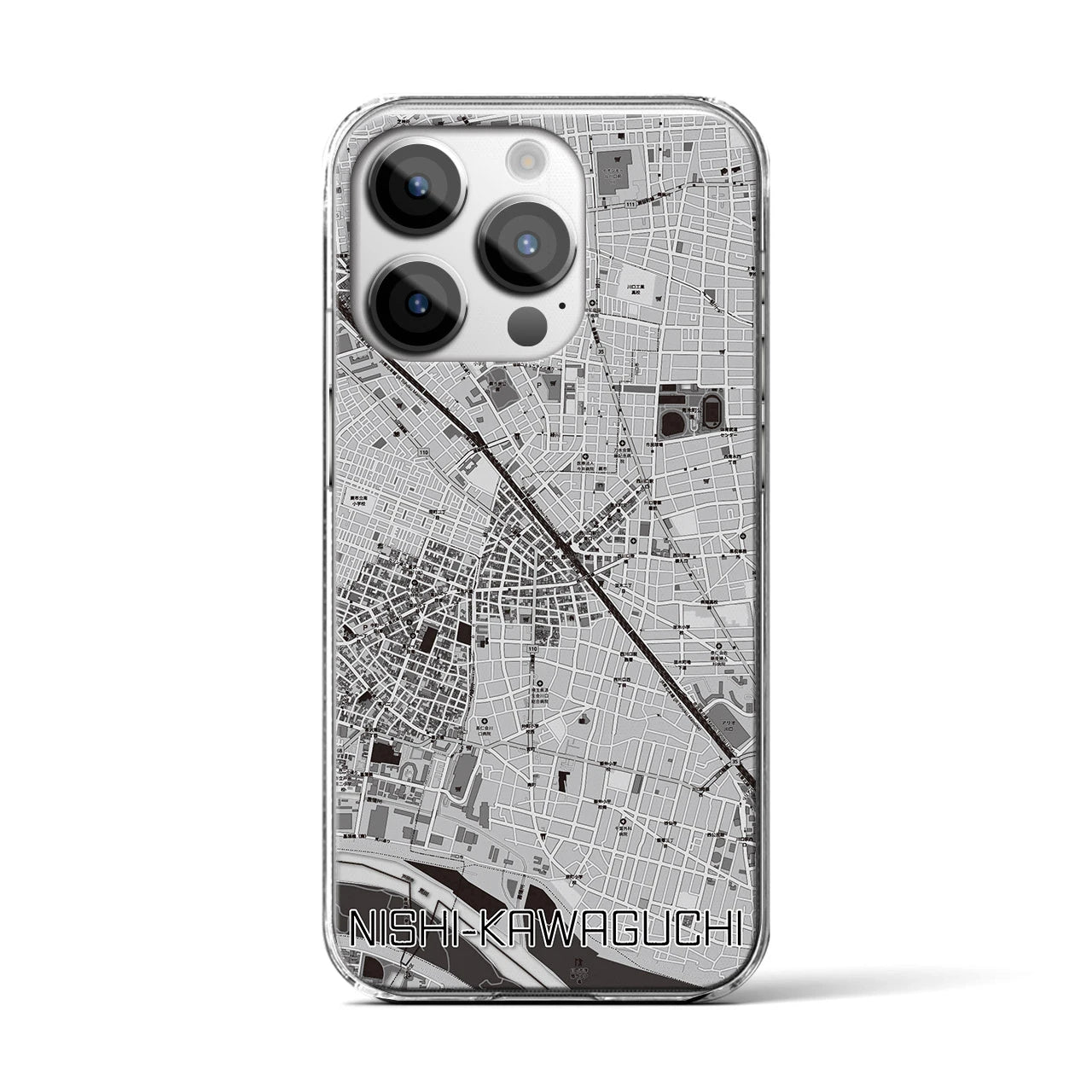 【西川口(埼玉県)】地図柄iPhoneケース(クリアタイプ)