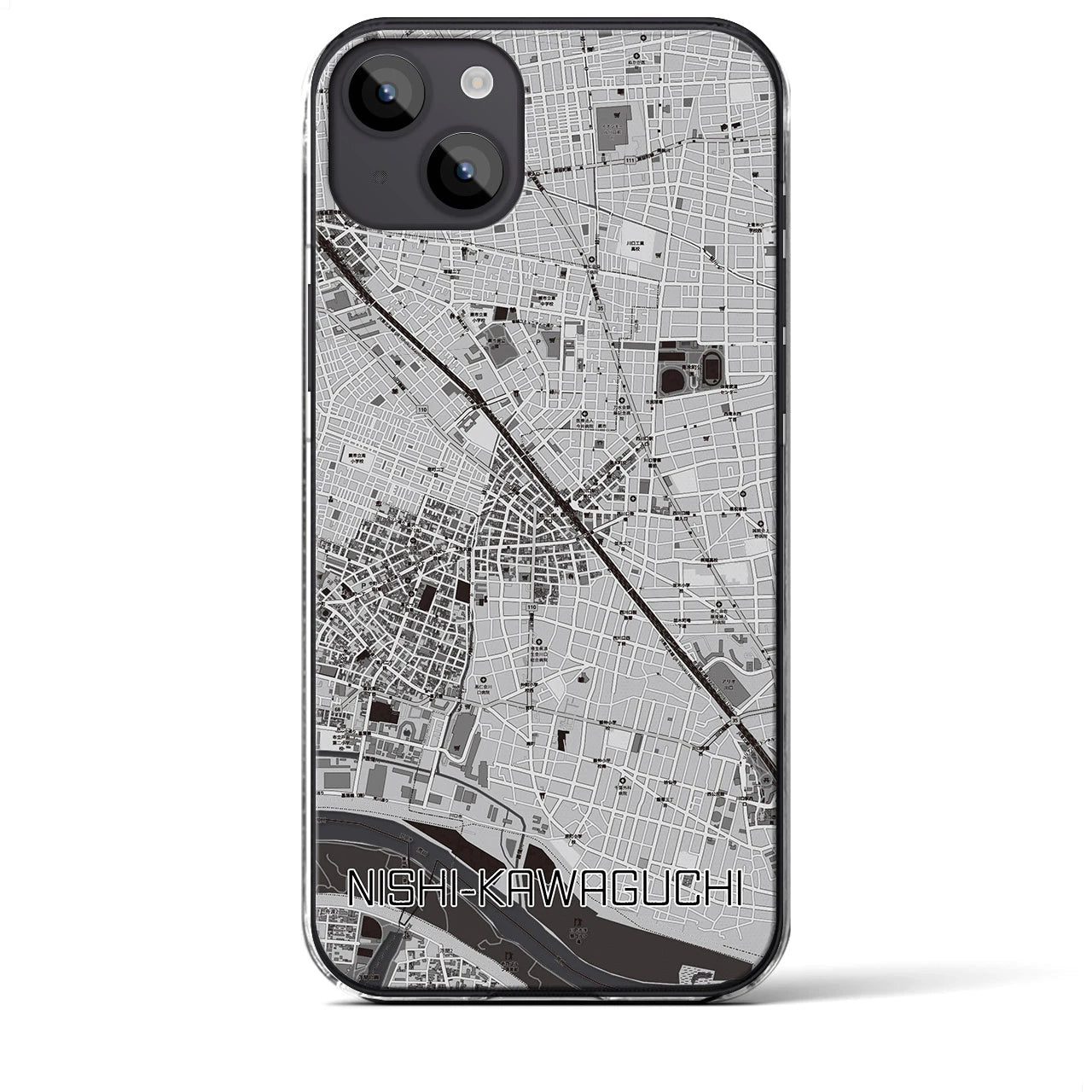 【西川口(埼玉県)】地図柄iPhoneケース(クリアタイプ)