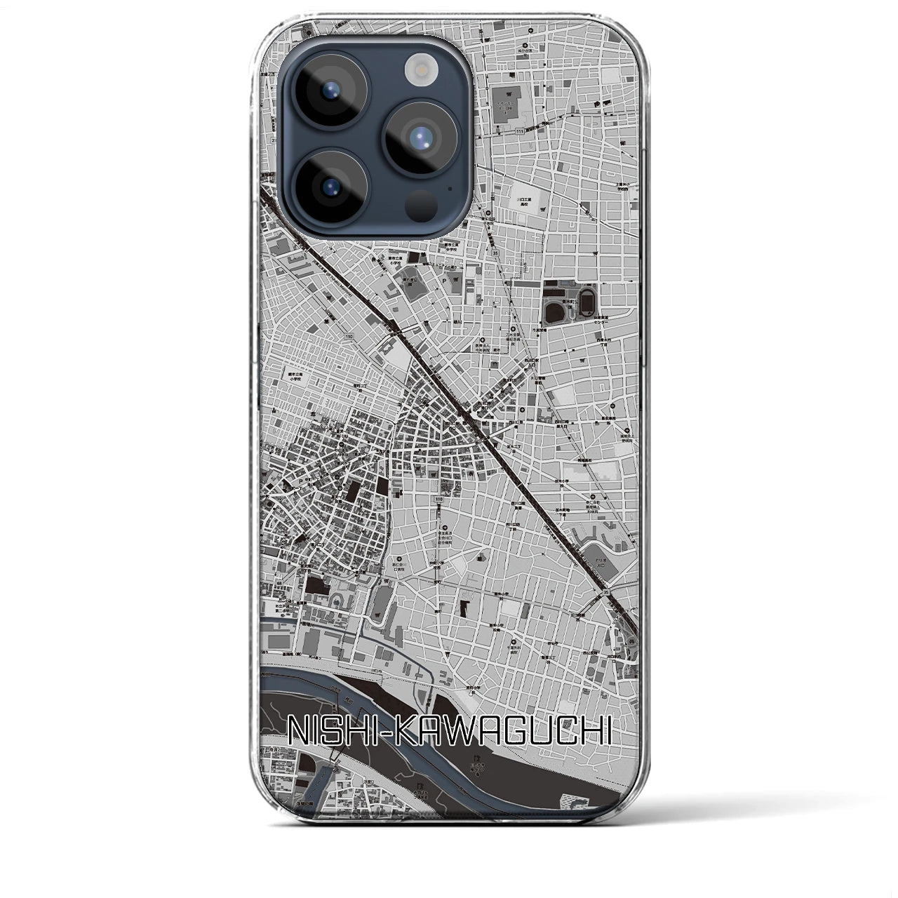 【西川口(埼玉県)】地図柄iPhoneケース(クリアタイプ)