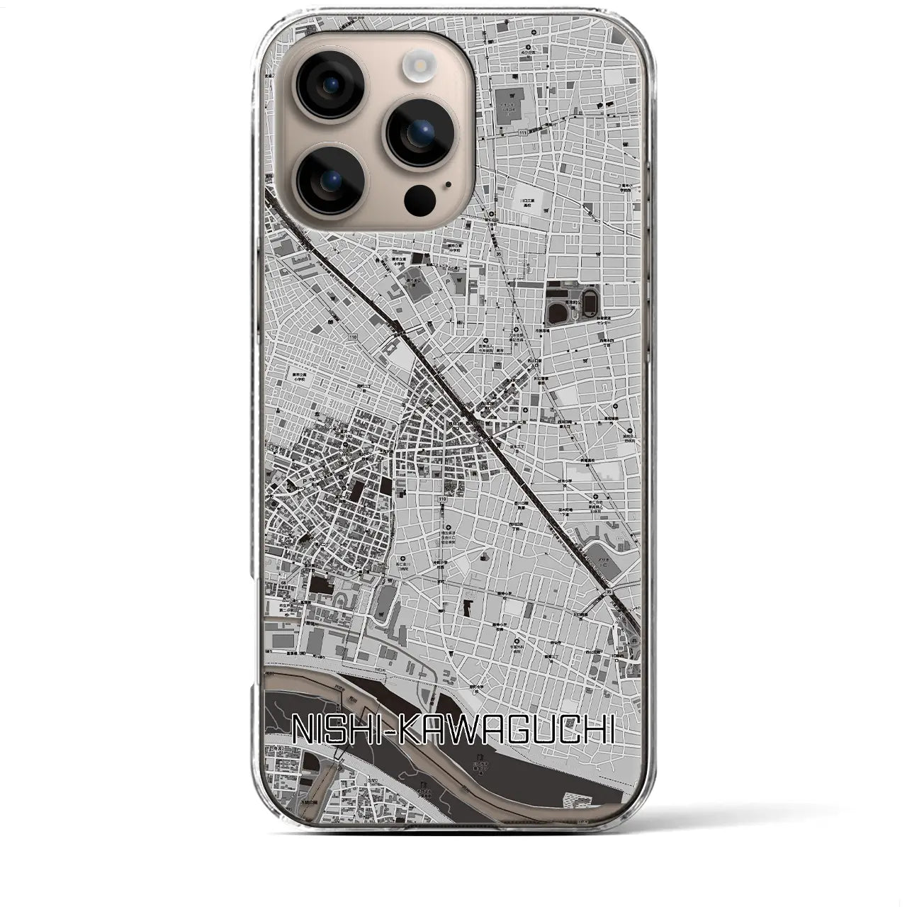【西川口(埼玉県)】地図柄iPhoneケース(クリアタイプ)