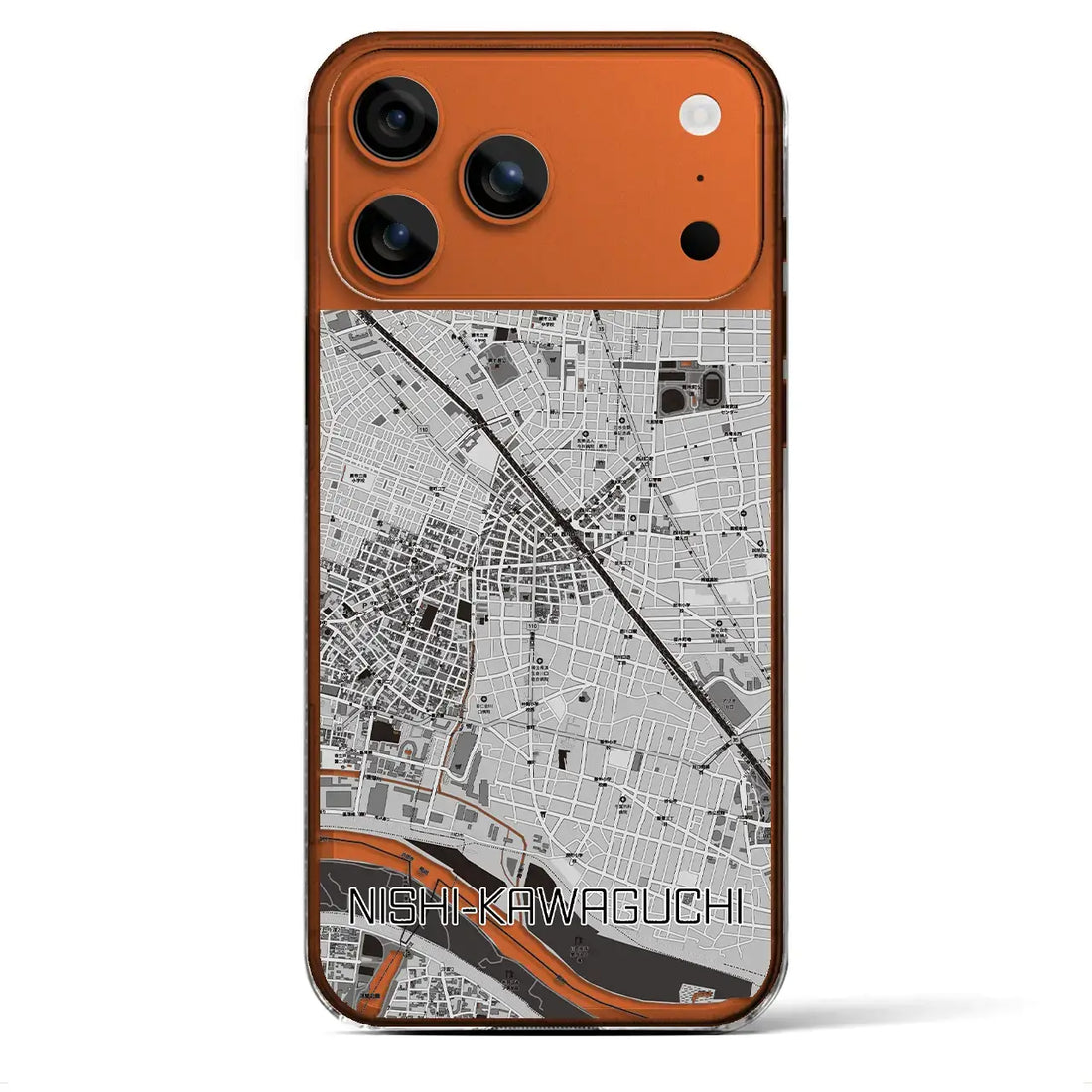 【西川口(埼玉県)】地図柄iPhoneケース(クリアタイプ)