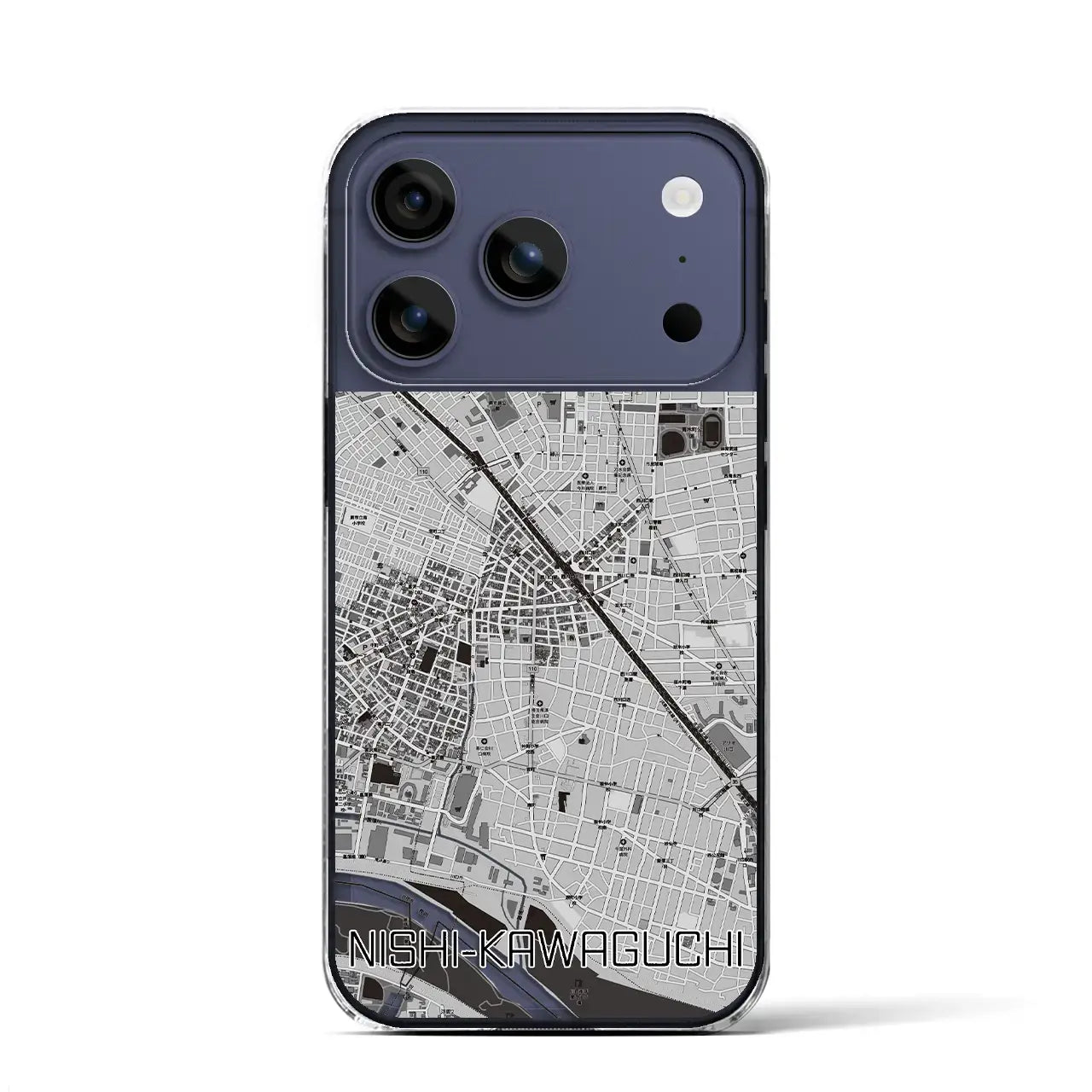 【西川口(埼玉県)】地図柄iPhoneケース(クリアタイプ)