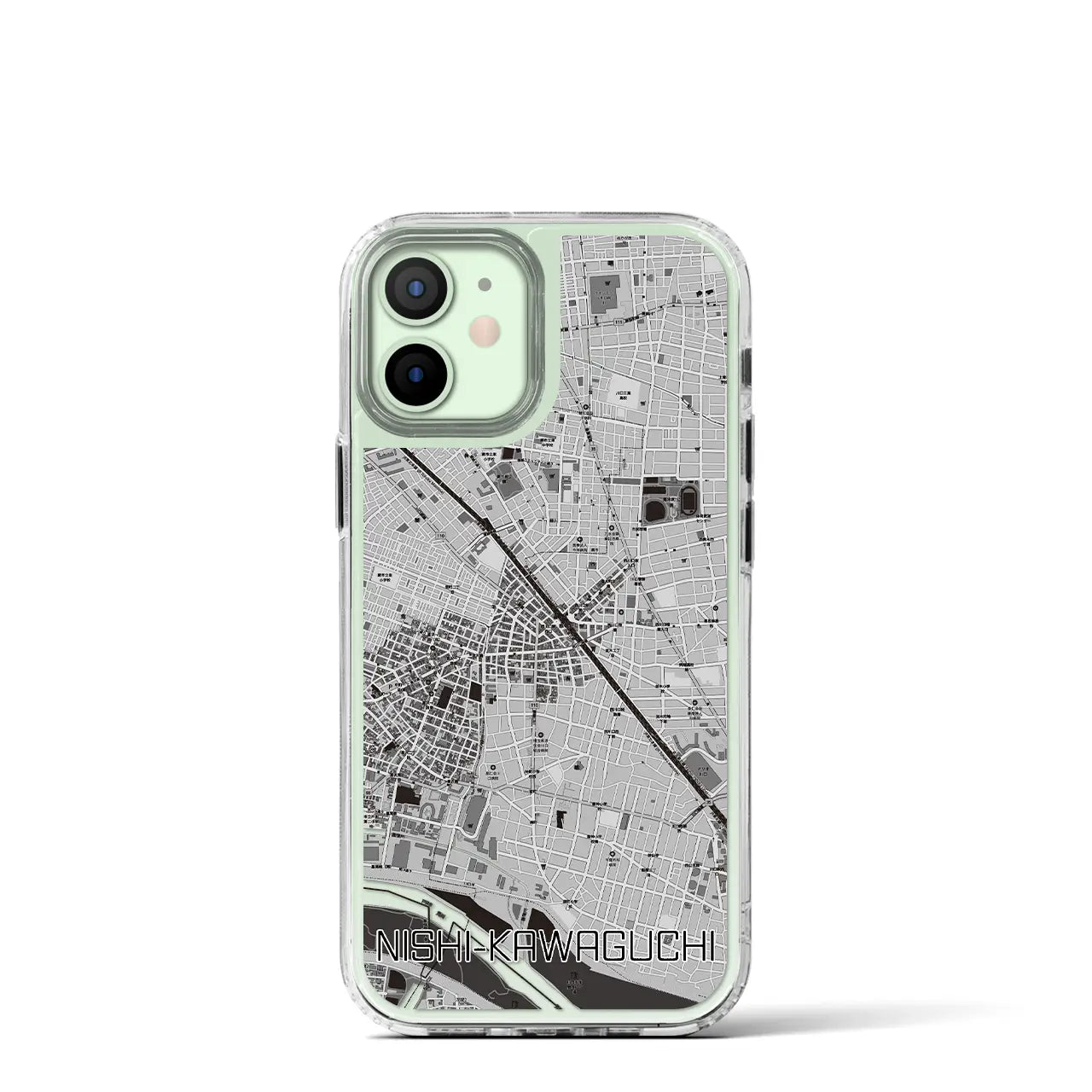【西川口(埼玉県)】地図柄iPhoneケース(MagSafeタイプ)