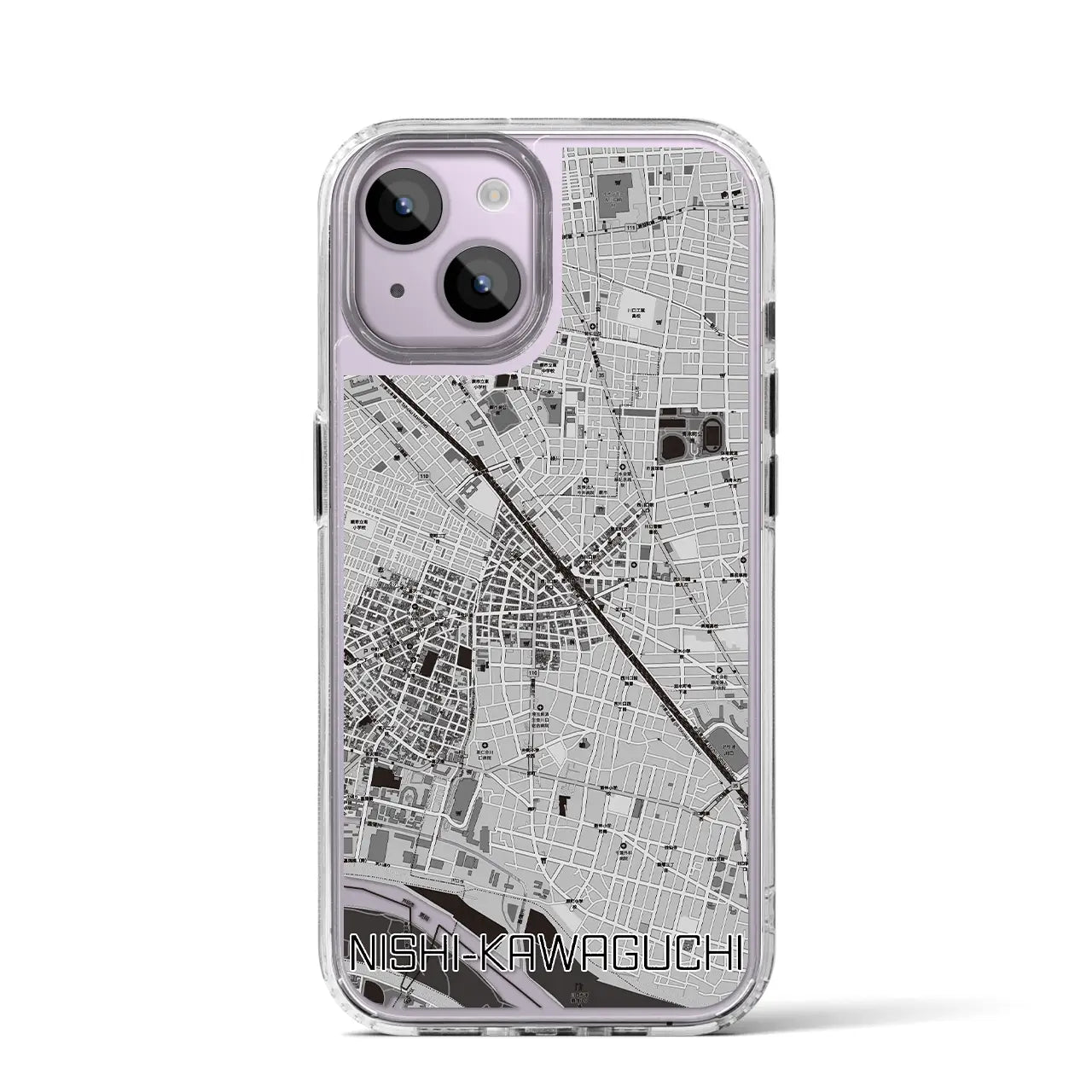 【西川口(埼玉県)】地図柄iPhoneケース(MagSafeタイプ)