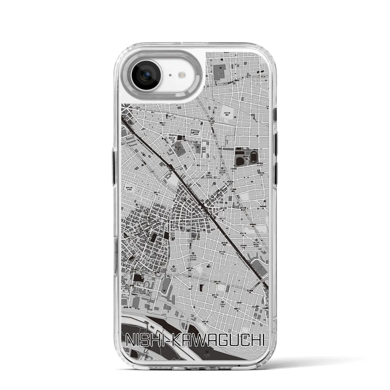 【西川口(埼玉県)】地図柄iPhoneケース(MagSafeタイプ)