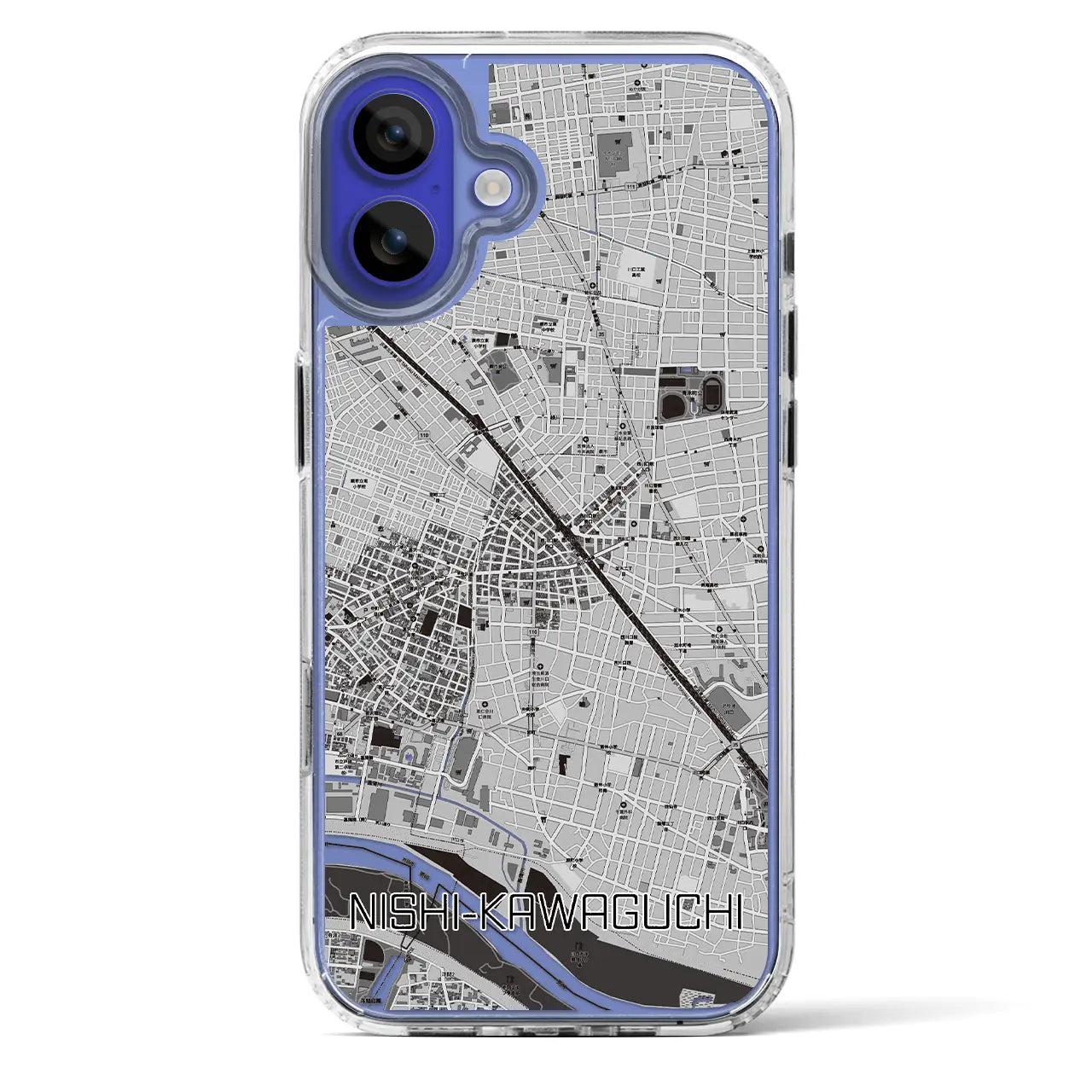 【西川口(埼玉県)】地図柄iPhoneケース(MagSafeタイプ)