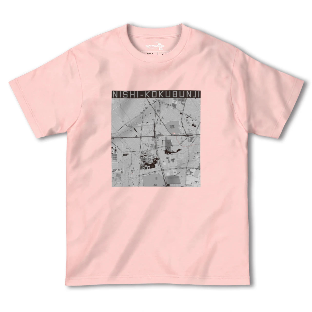 【西国分寺(東京都)】地図柄ヘビーウェイトTシャツ