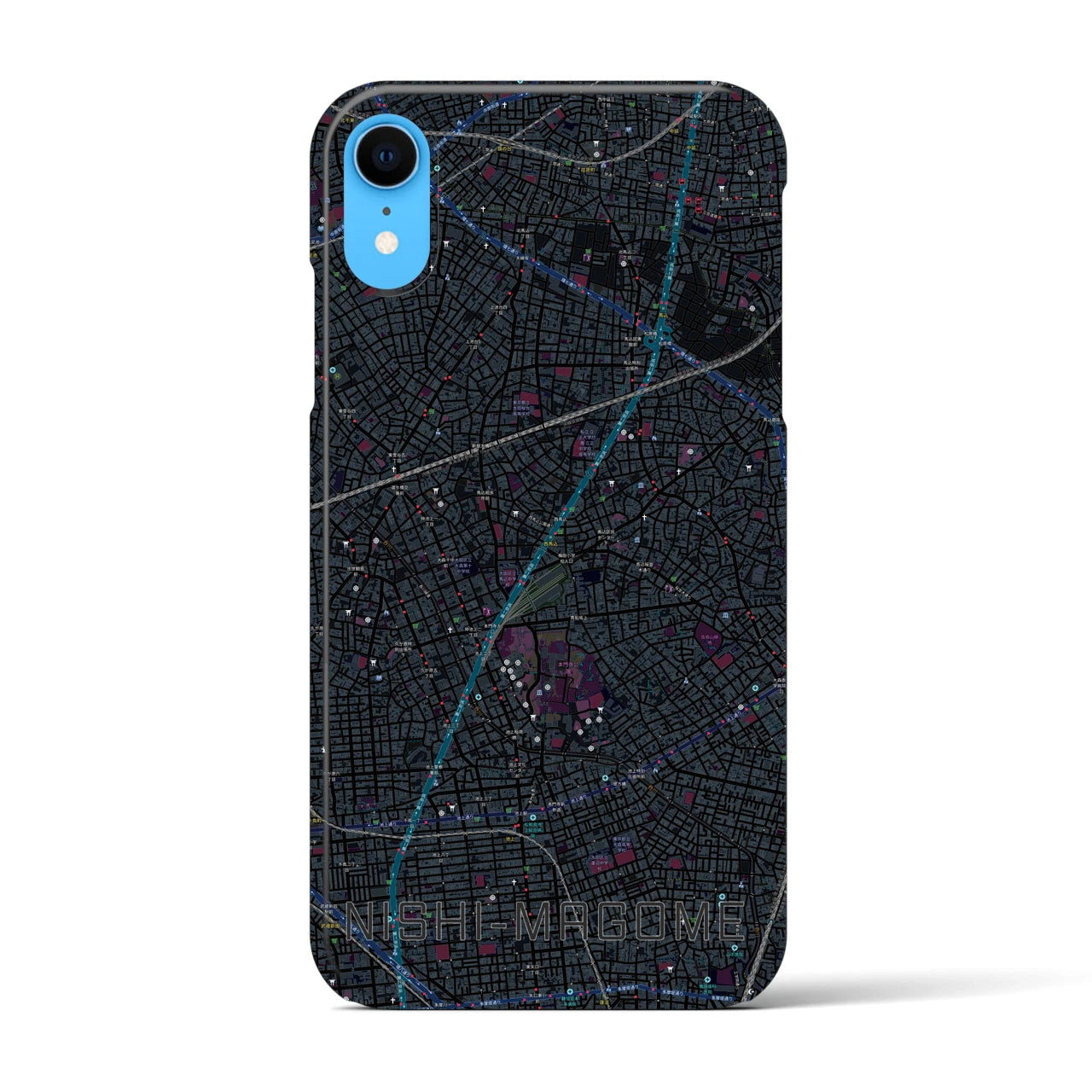 【西馬込(東京都)】地図柄iPhoneケース(バックカバータイプ)