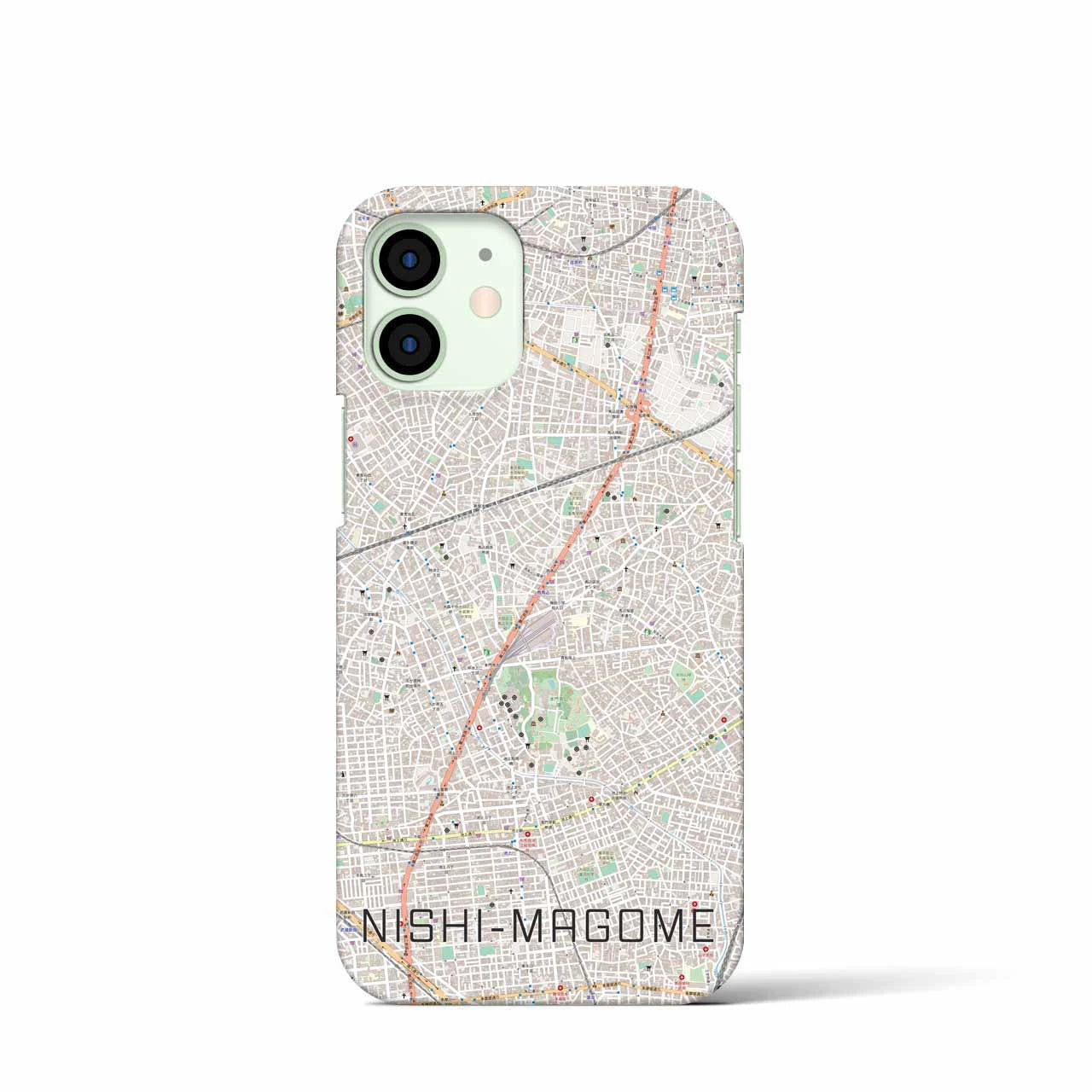 【西馬込(東京都)】地図柄iPhoneケース(バックカバータイプ)